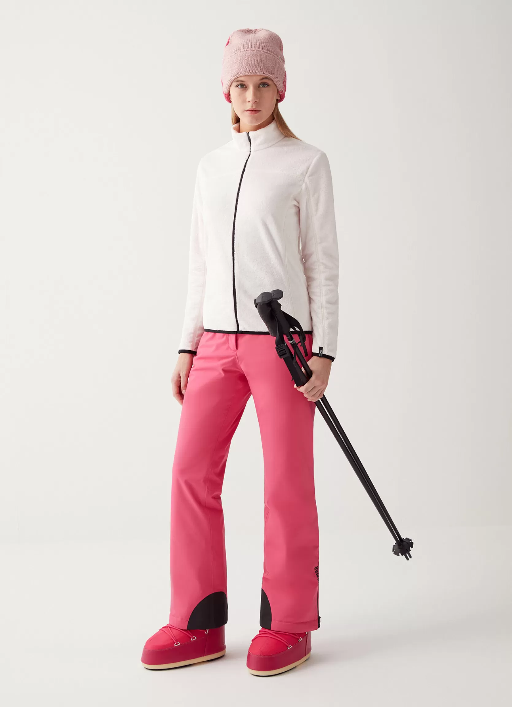Colmar Full zip ski sweatshirt in plush-effect fleece | woman Sweatshirts and Fleeces