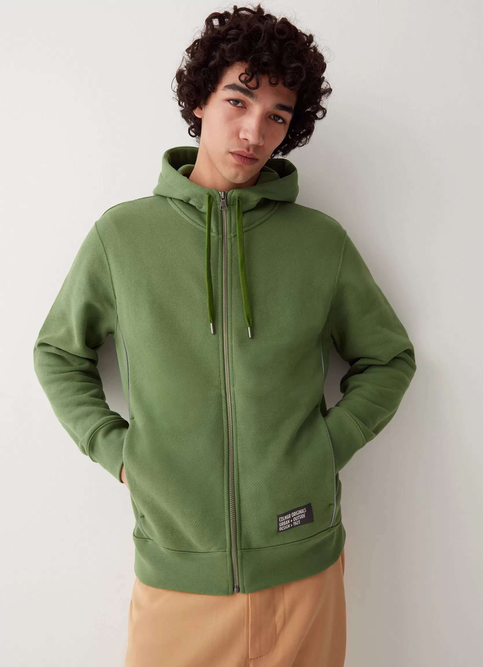 Colmar Full zip sweatshirt in diagonal fabric | man Outlet