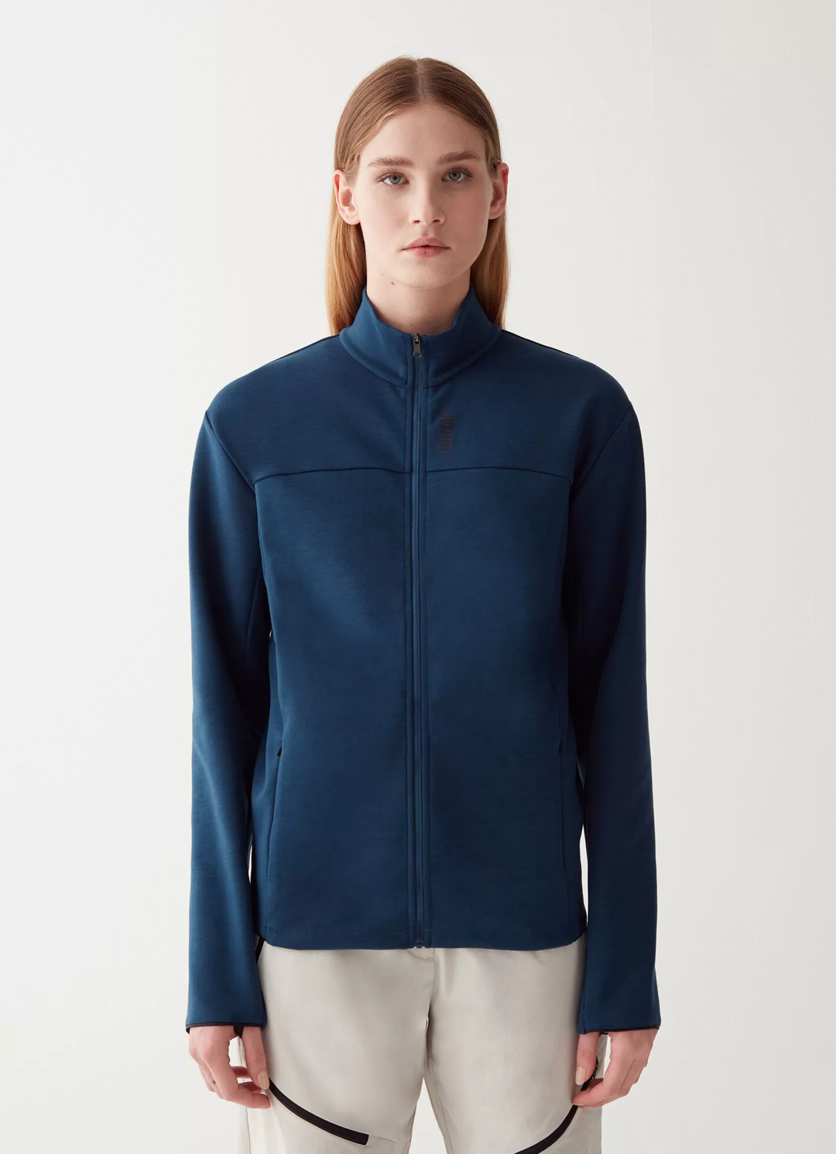 Colmar Full zip sweatshirt in stretch interlock | woman Outlet