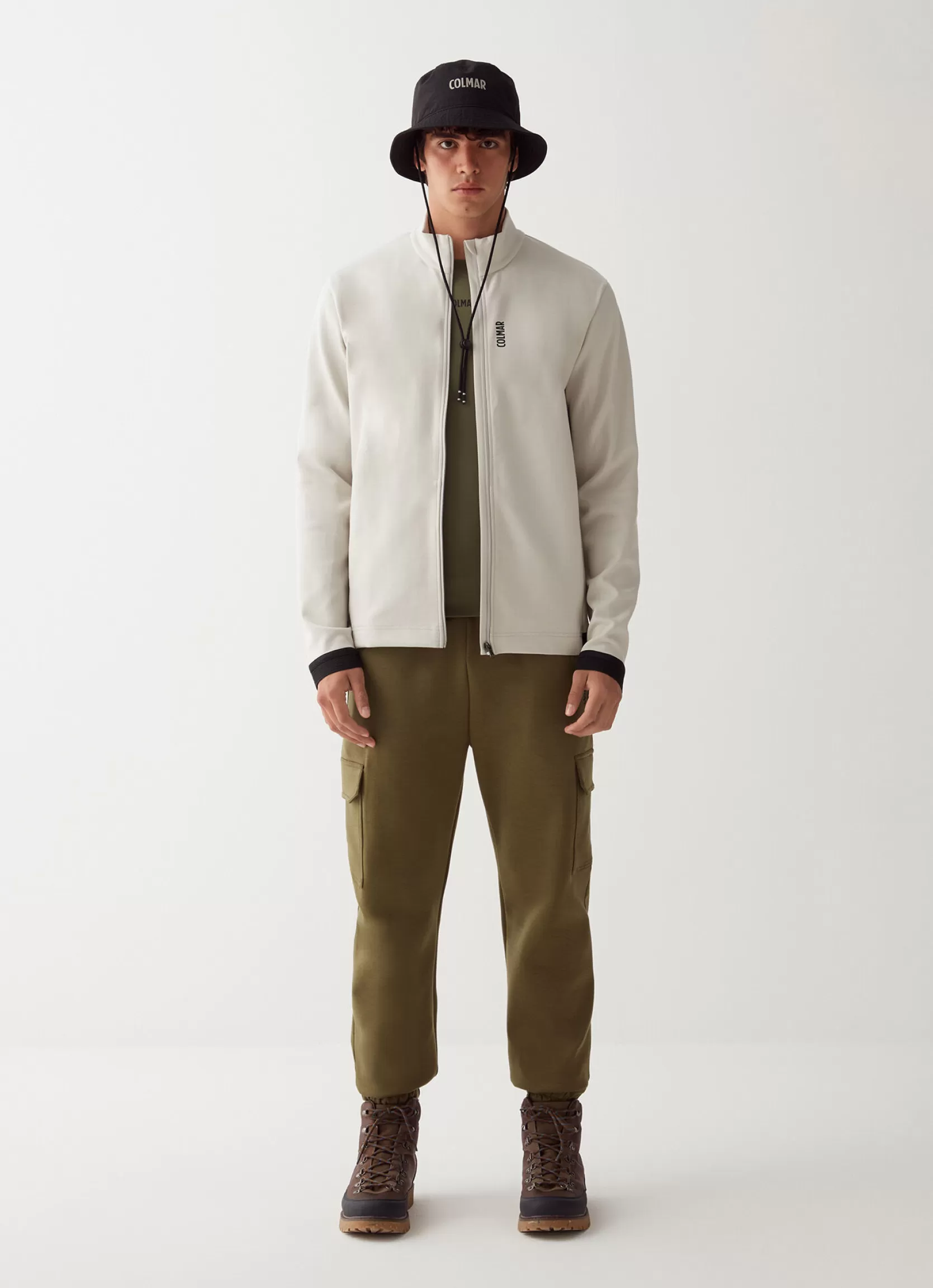 Colmar Full zip sweatshirt in stretch interlock | man Outlet