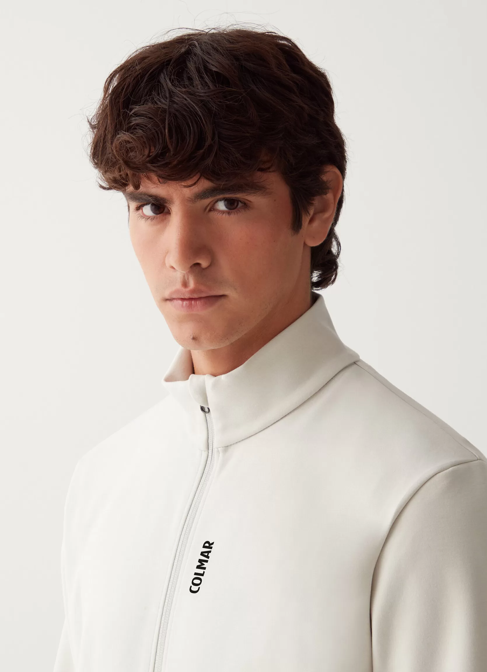 Colmar Full zip sweatshirt in stretch interlock | man Outlet