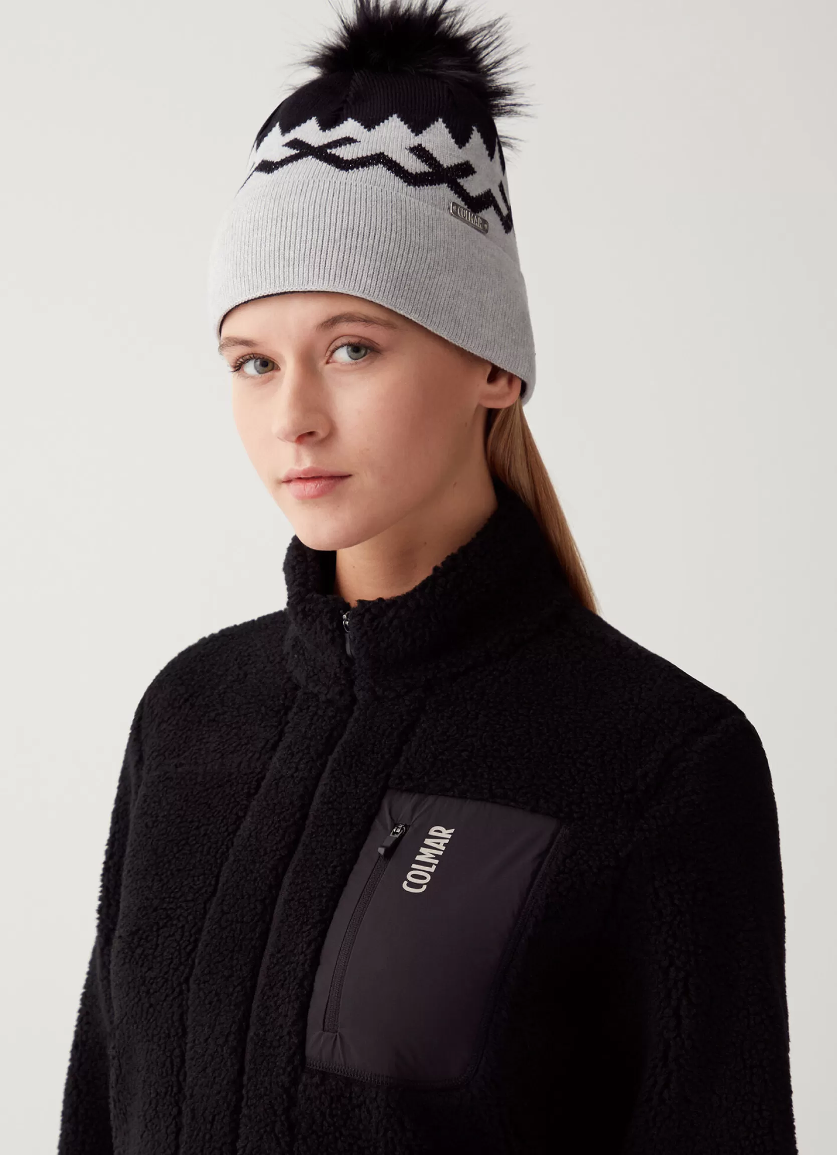 Colmar Full-zip ski sweatshirt in teddy-effect fleece | woman Sweatshirts and Fleeces
