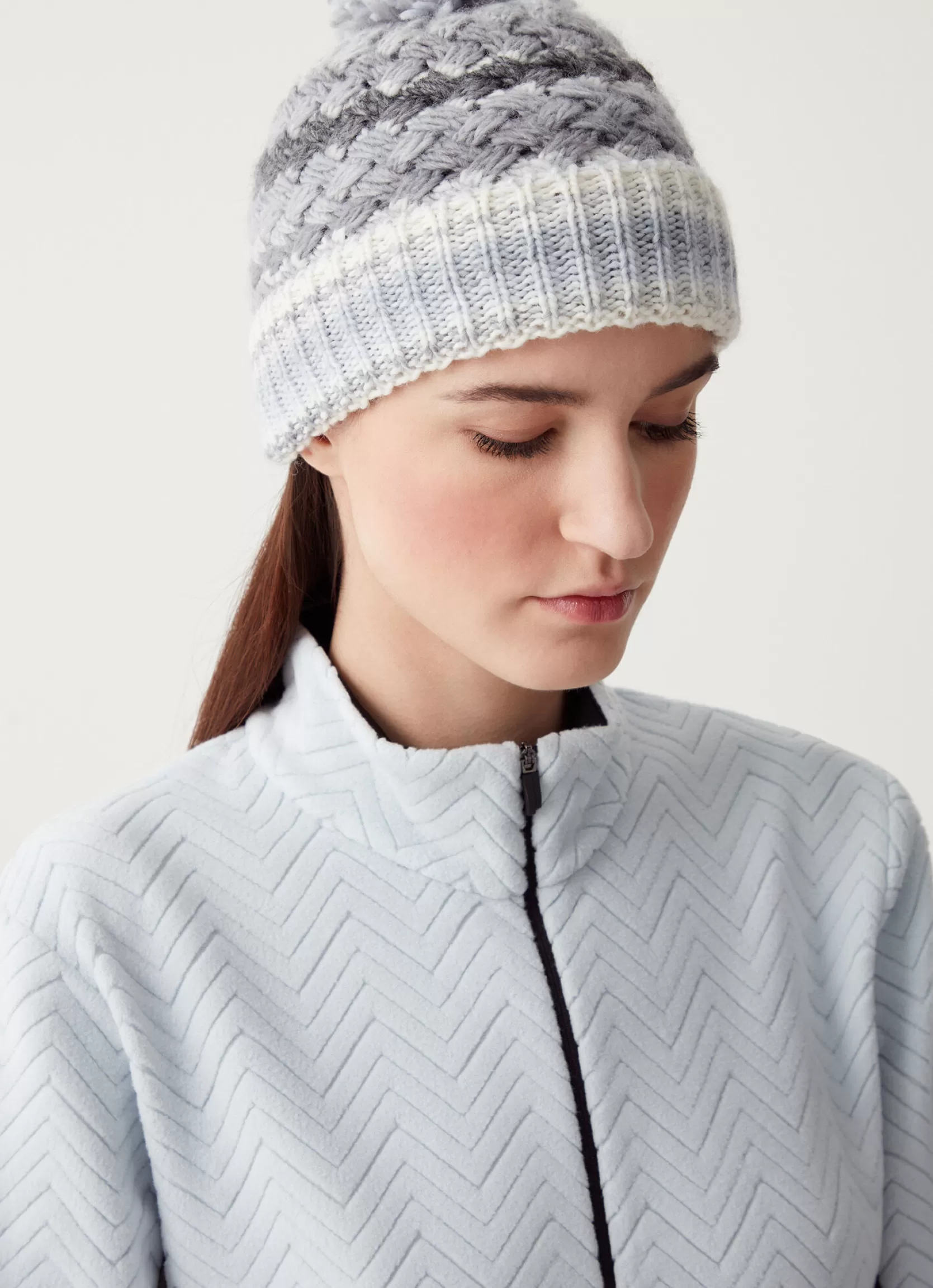 Colmar Full-zip ski sweatshirt with solid-colour sides | woman Sweatshirts and Fleeces