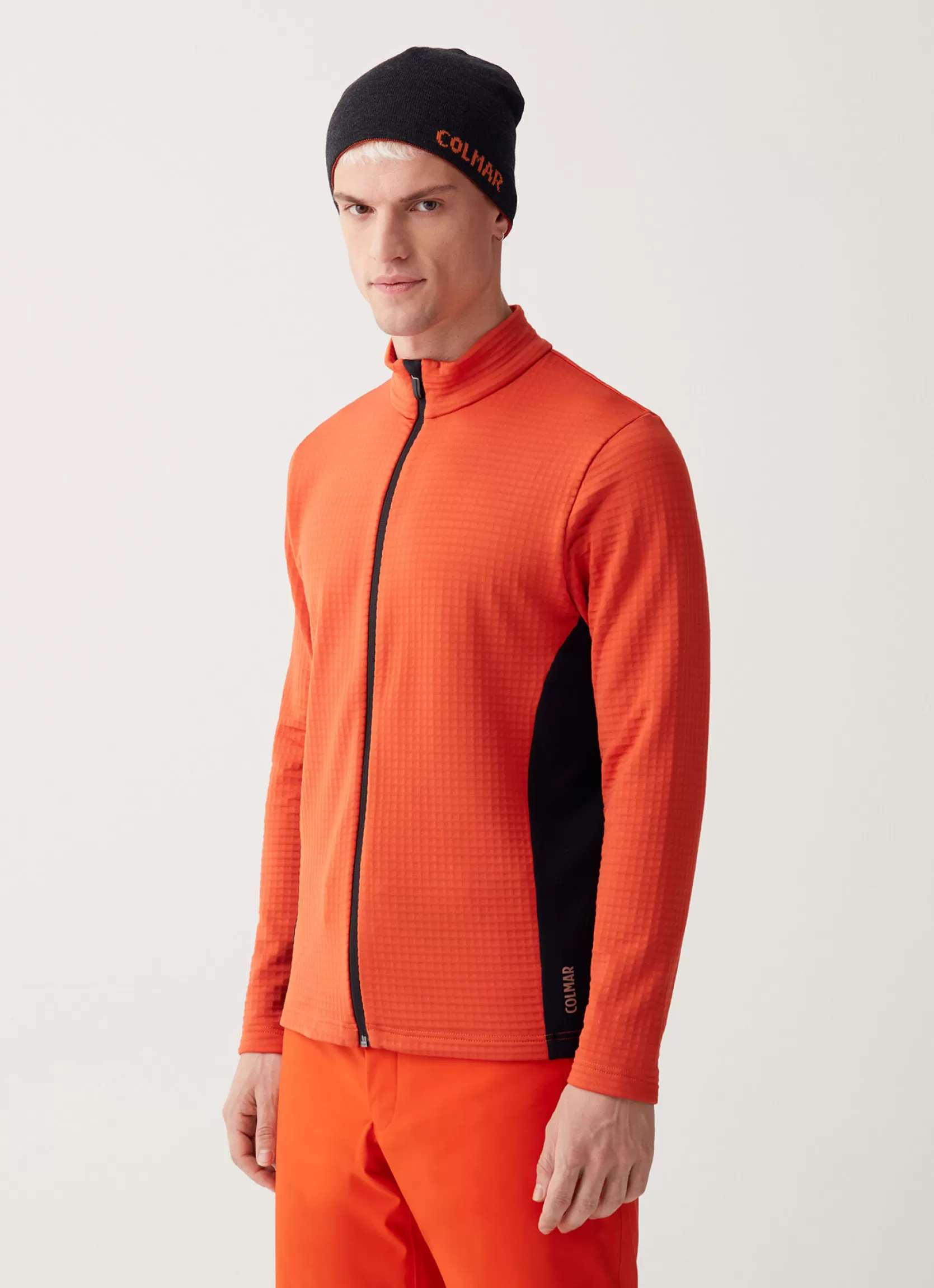 Colmar Full-zip waffle-effect stretch ski sweatshirt | man Sweatshirts and Fleeces | SKI COLLECTION MAN
