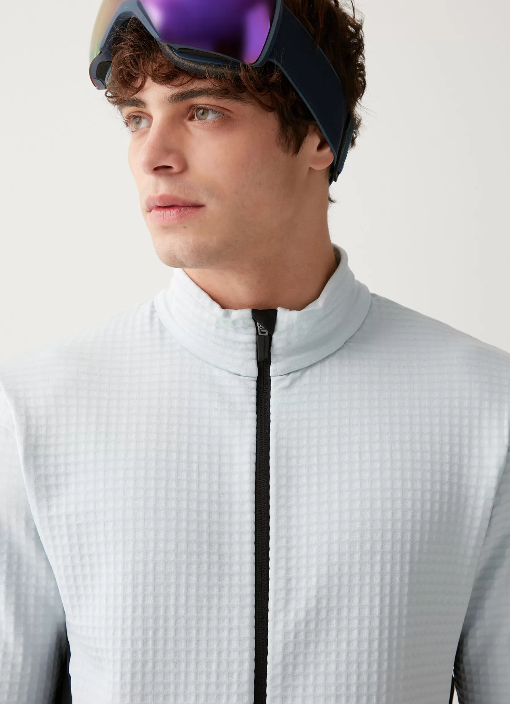 Colmar Full-zip waffle-effect stretch ski sweatshirt | man Sweatshirts and Fleeces | SKI COLLECTION MAN