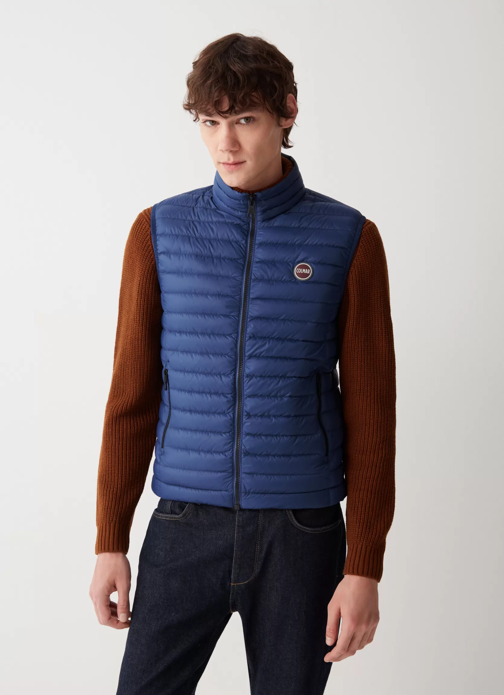 Colmar Gilet in eco-friendly down fabric | man Sleeveless Jackets