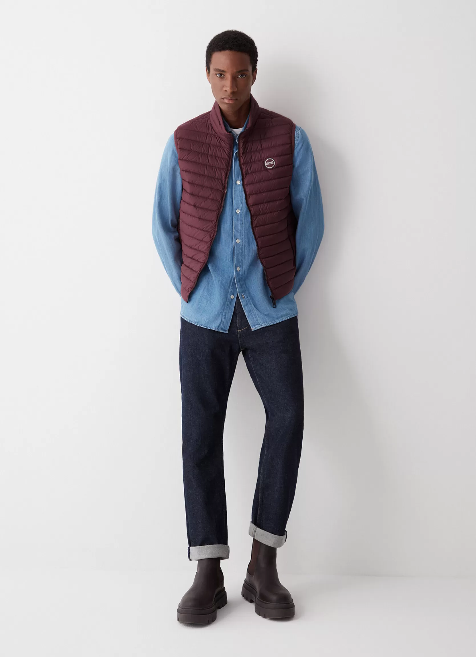 Colmar Gilet in eco-friendly down fabric | man Sleeveless Jackets