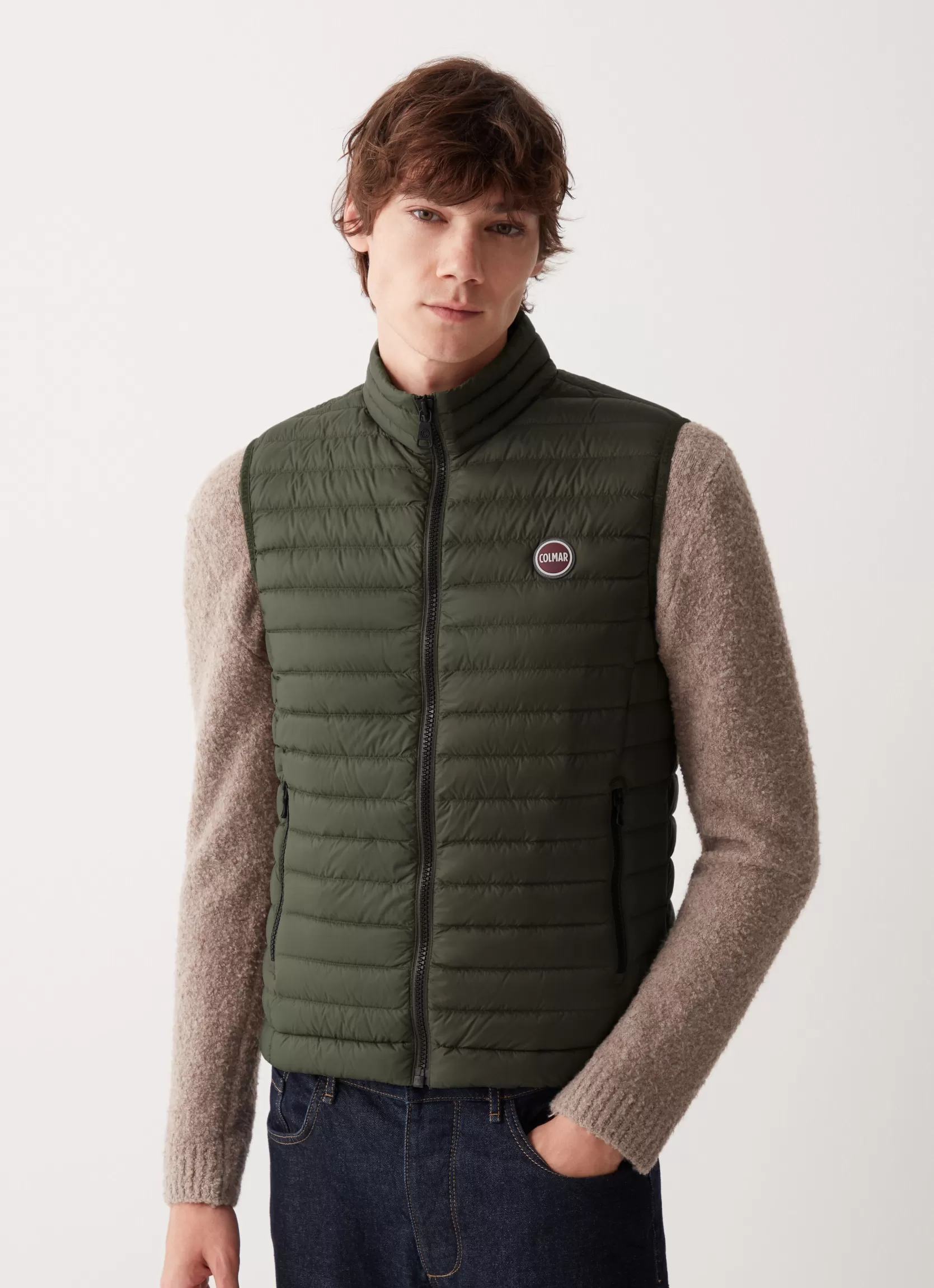 Colmar Gilet in eco-friendly down fabric | man Sleeveless Jackets