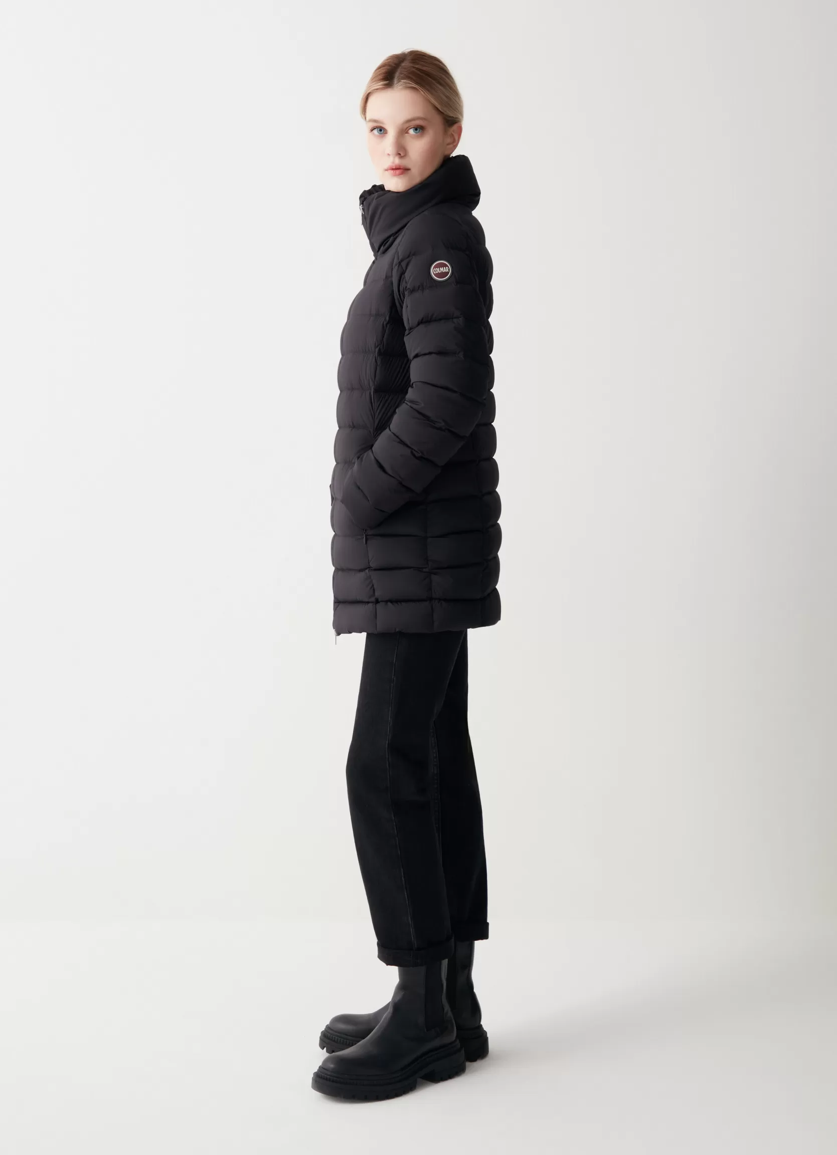 Colmar High collar stretch down coat | woman Winter Down Jackets