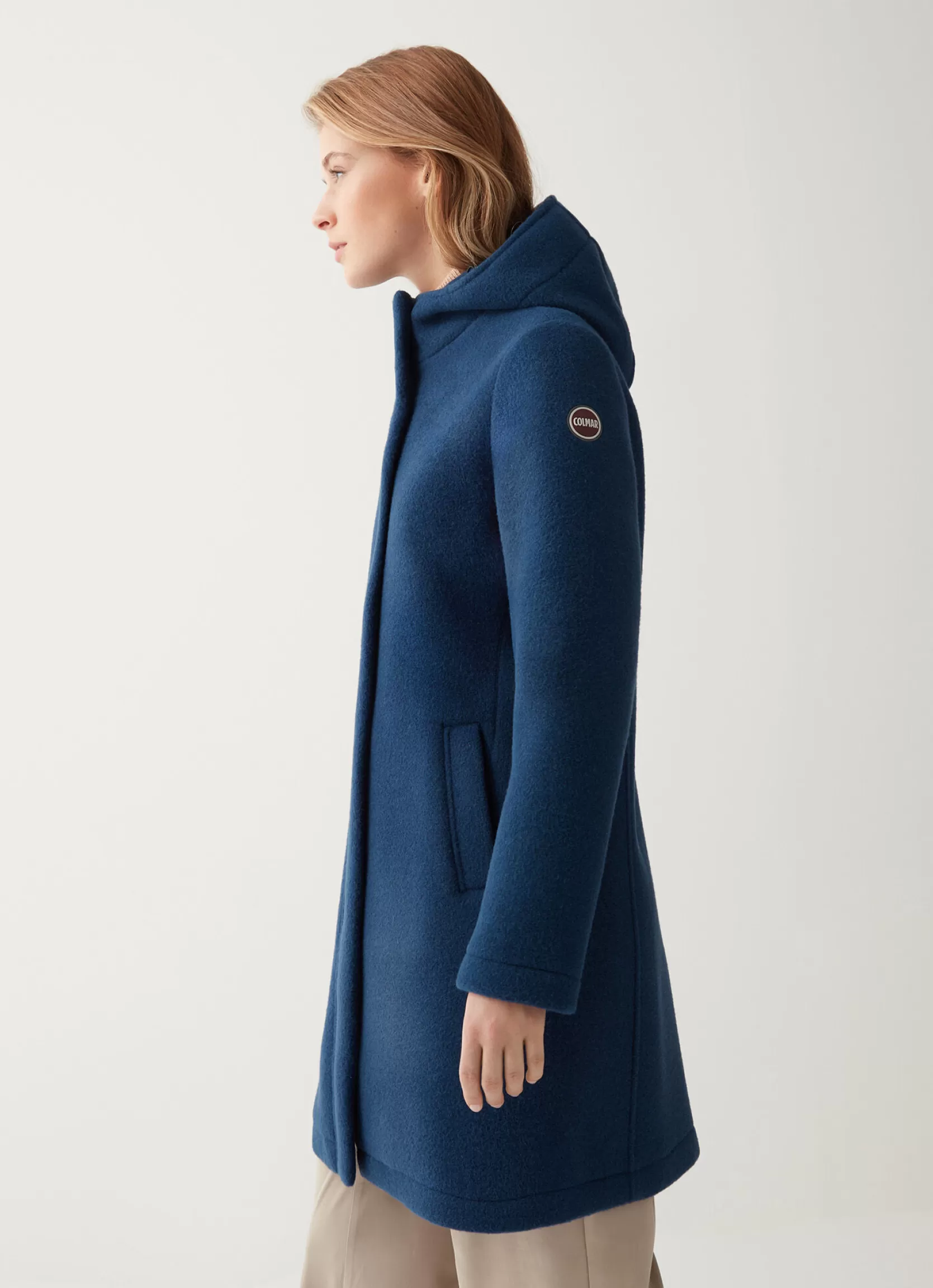 Colmar Hooded coat in woolen cloth | woman Jackets and Coats