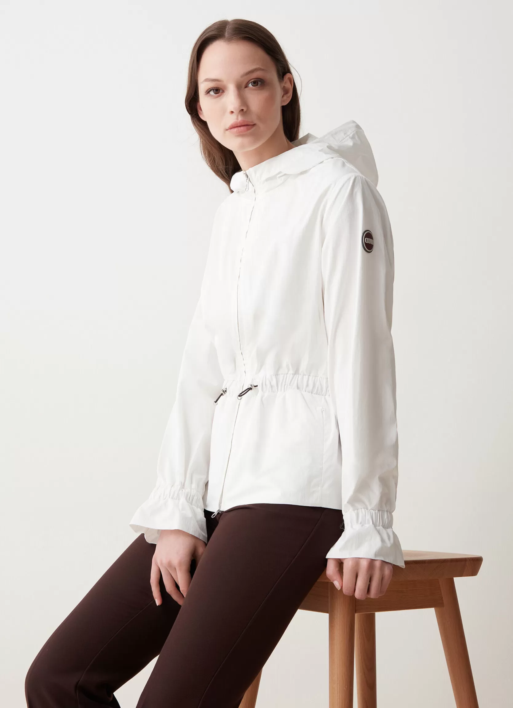 Colmar Hooded cotton-look fabric jacket | woman Lightweight Jackets