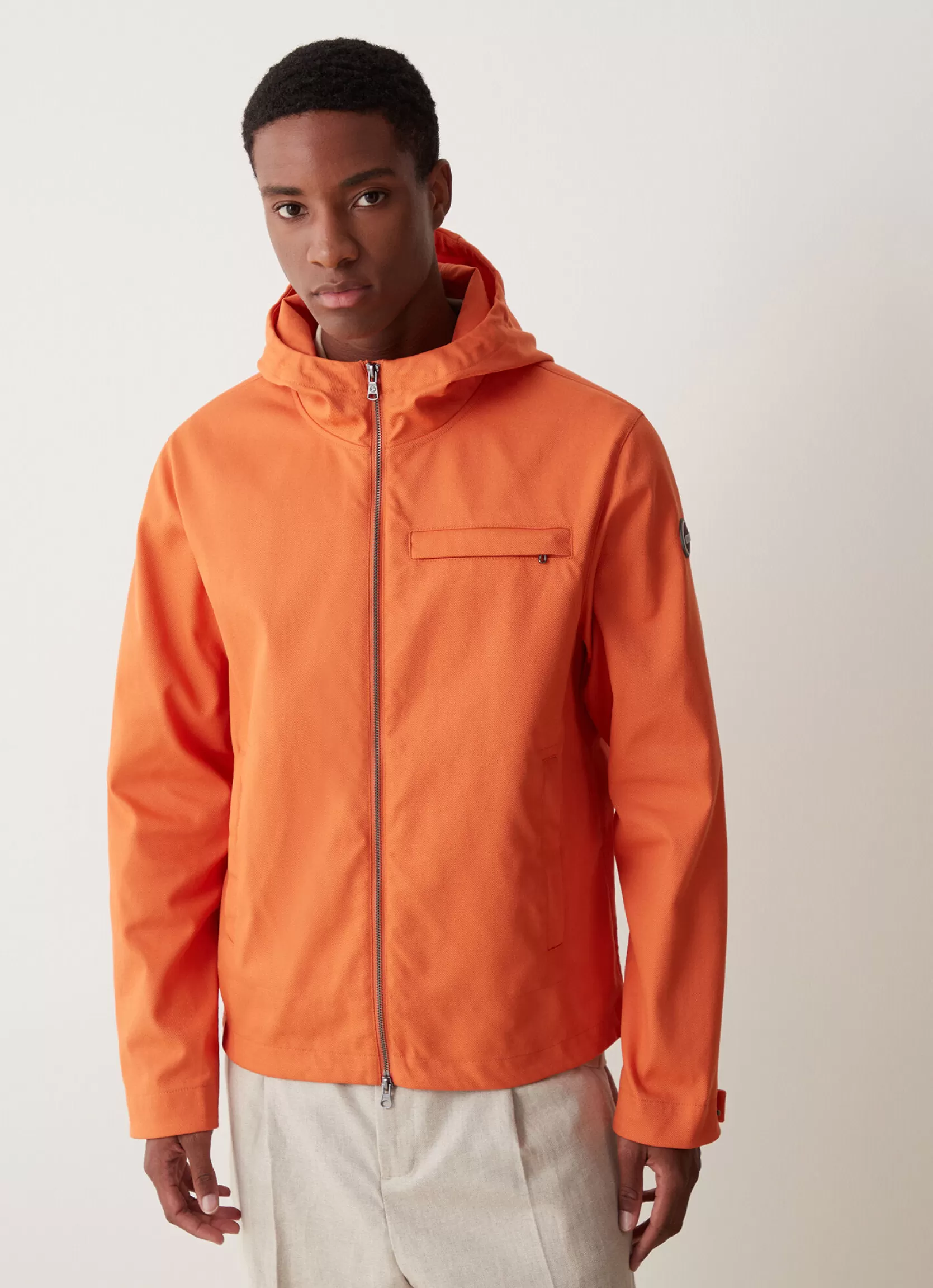 Colmar Hooded cotton-look fabric jacket | man Lightweight Jackets