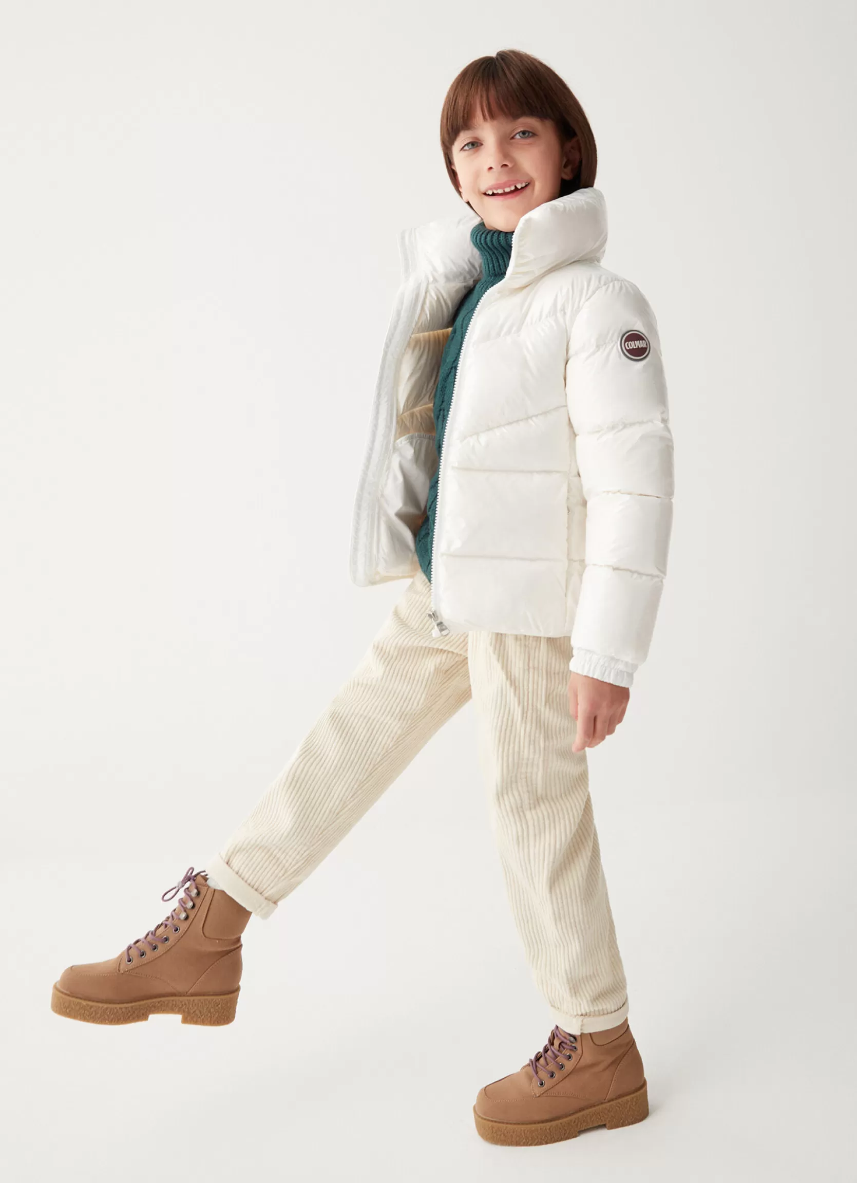Colmar Hooded down jacket in super shiny fabric | kids Girl 4-16 Years