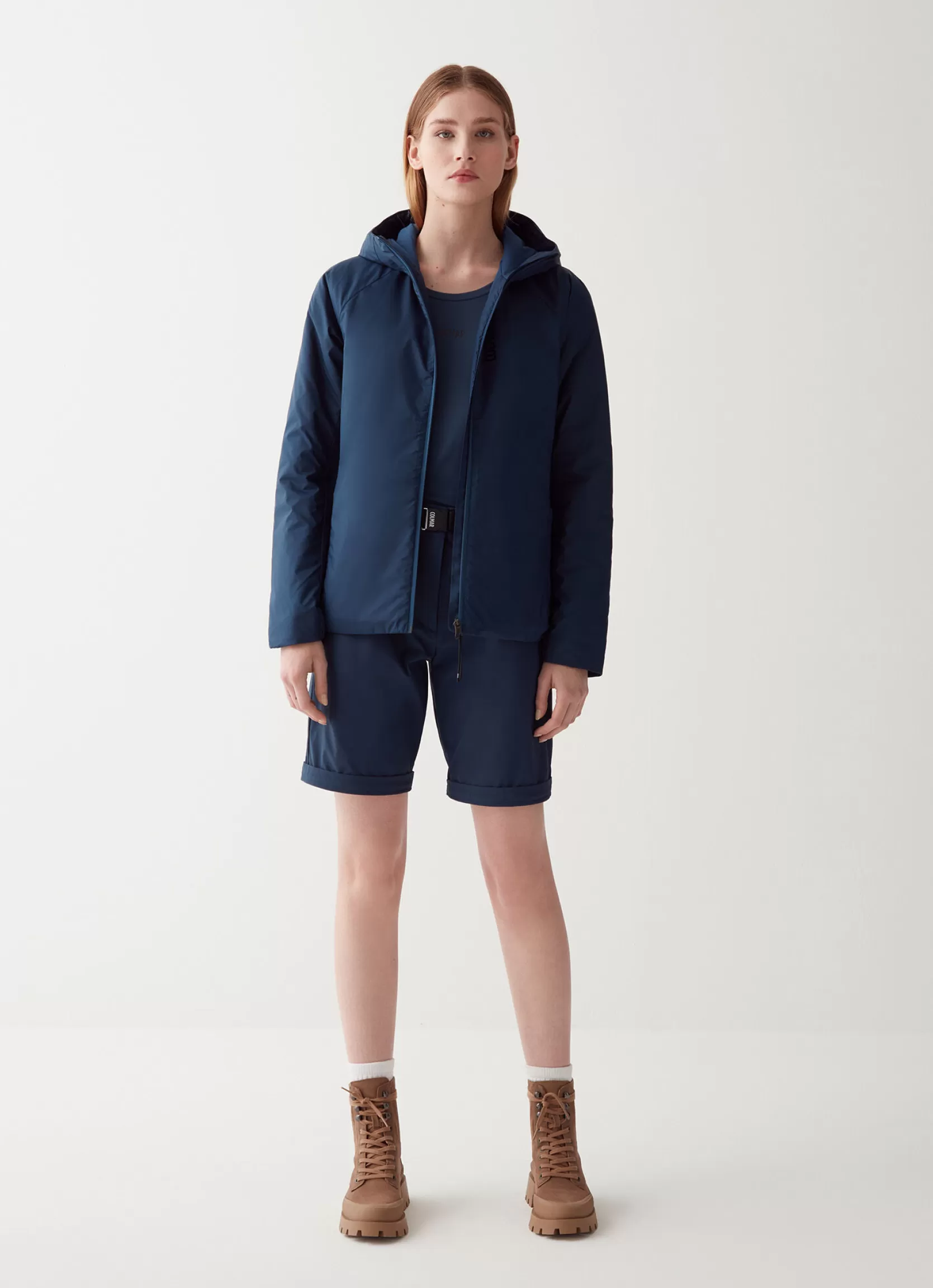 Colmar Hooded jacket in ripstop fabric | woman Outlet