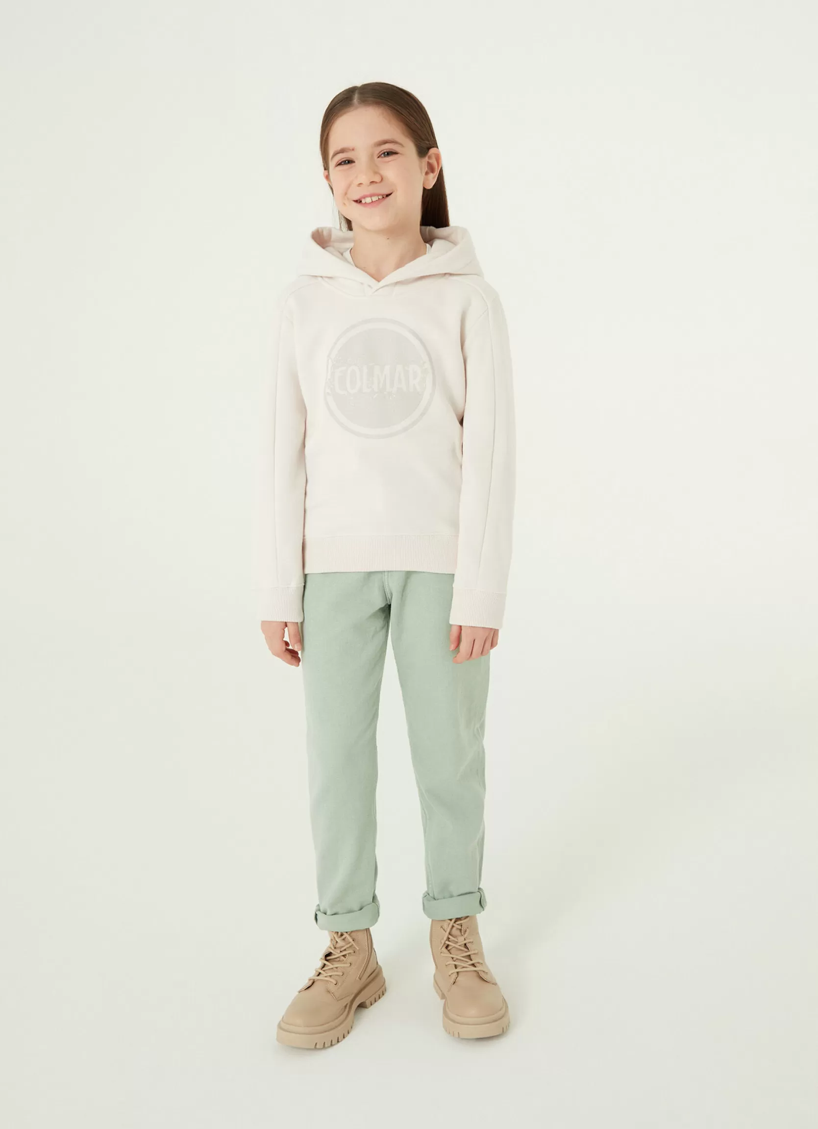 Colmar Hooded sweatshirt with maxi glitter print | kids Outlet