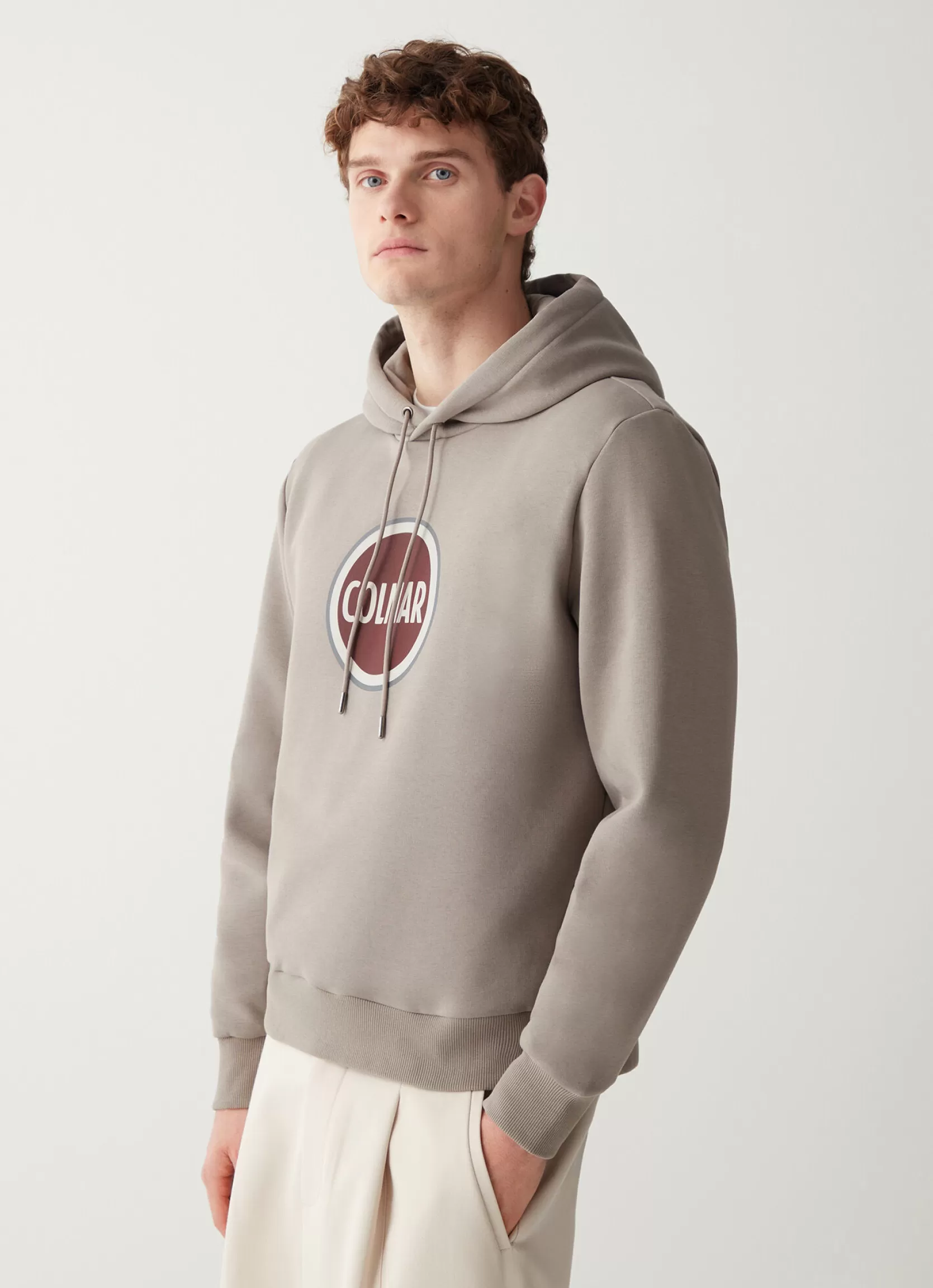 Colmar Hooded sweatshirt with maxi printed logo | man Sweatshirts