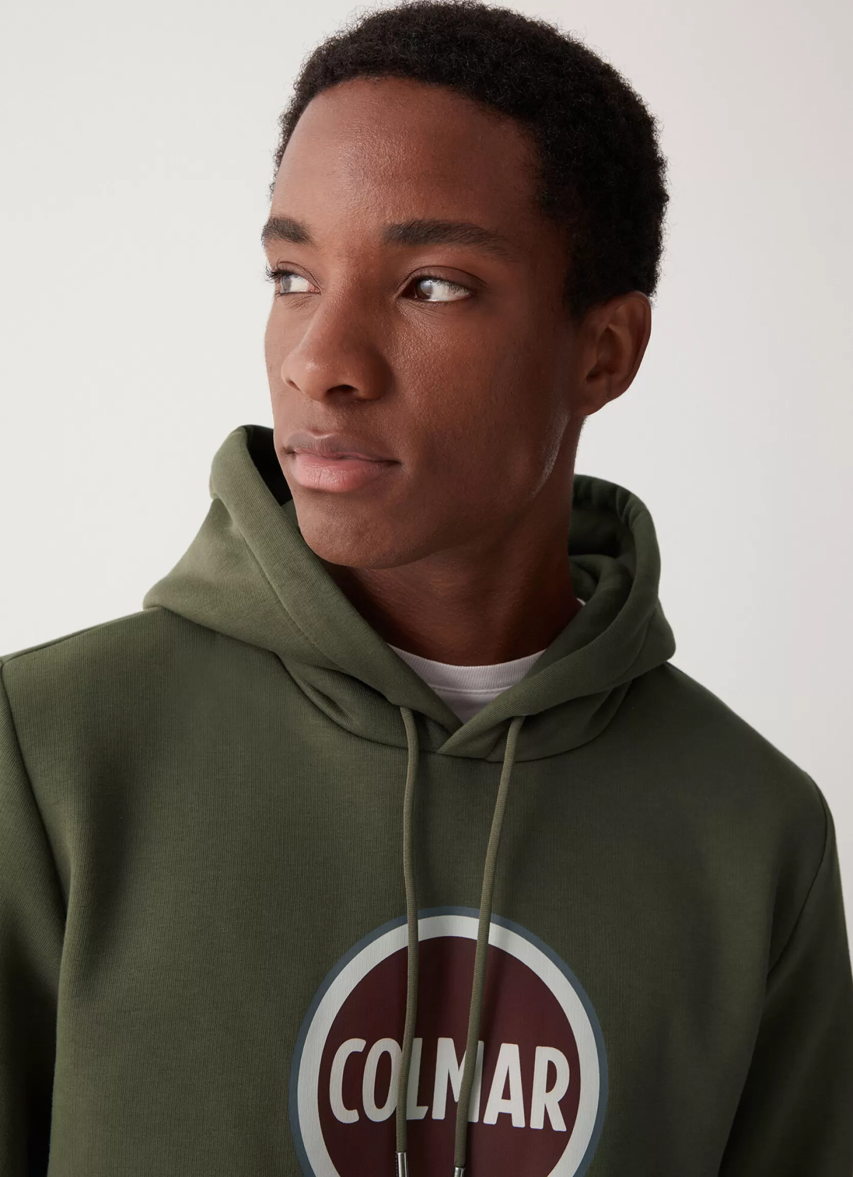Colmar Hooded sweatshirt with maxi printed logo | man Sweatshirts