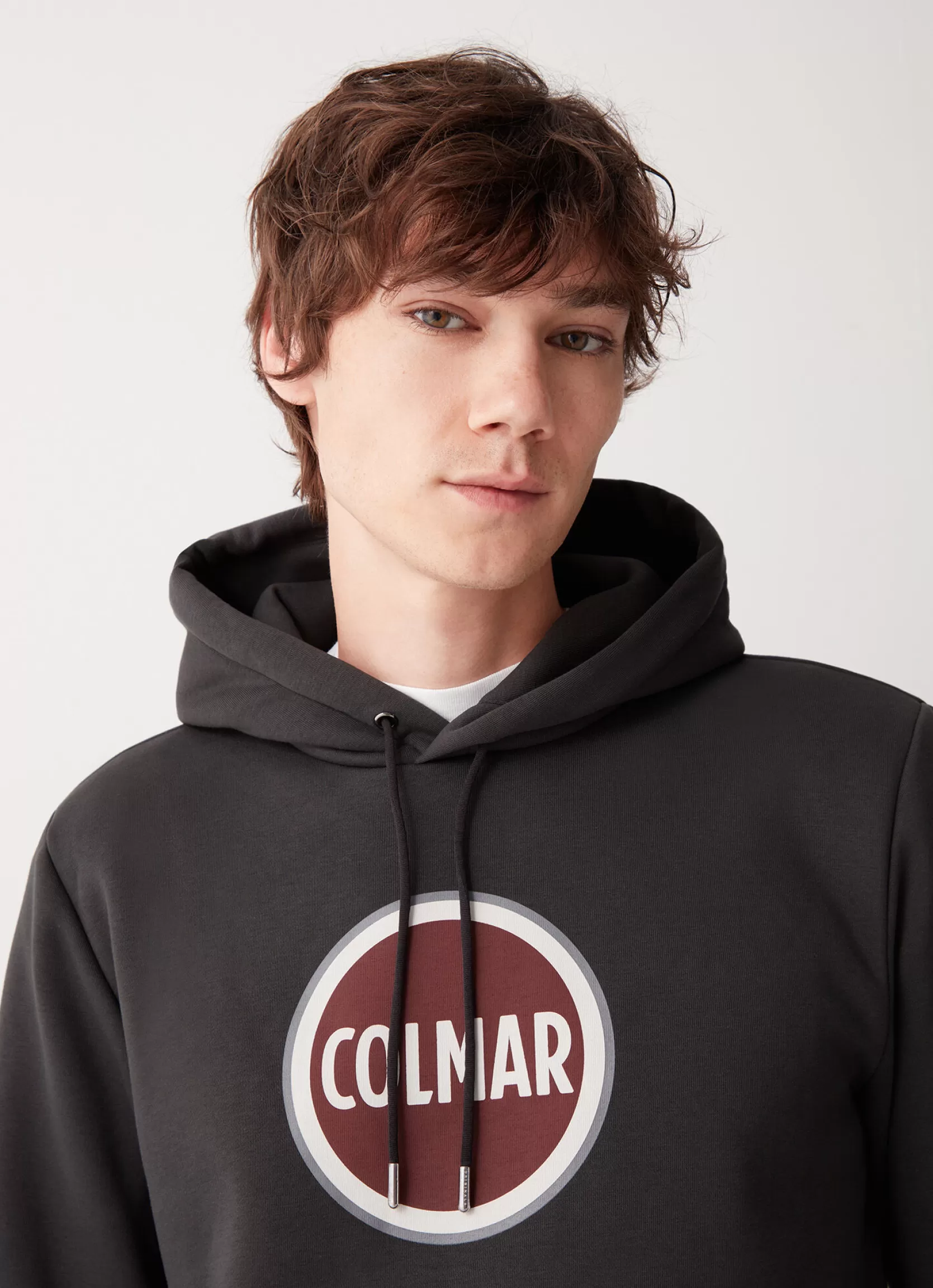 Colmar Hooded sweatshirt with maxi printed logo | man Sweatshirts