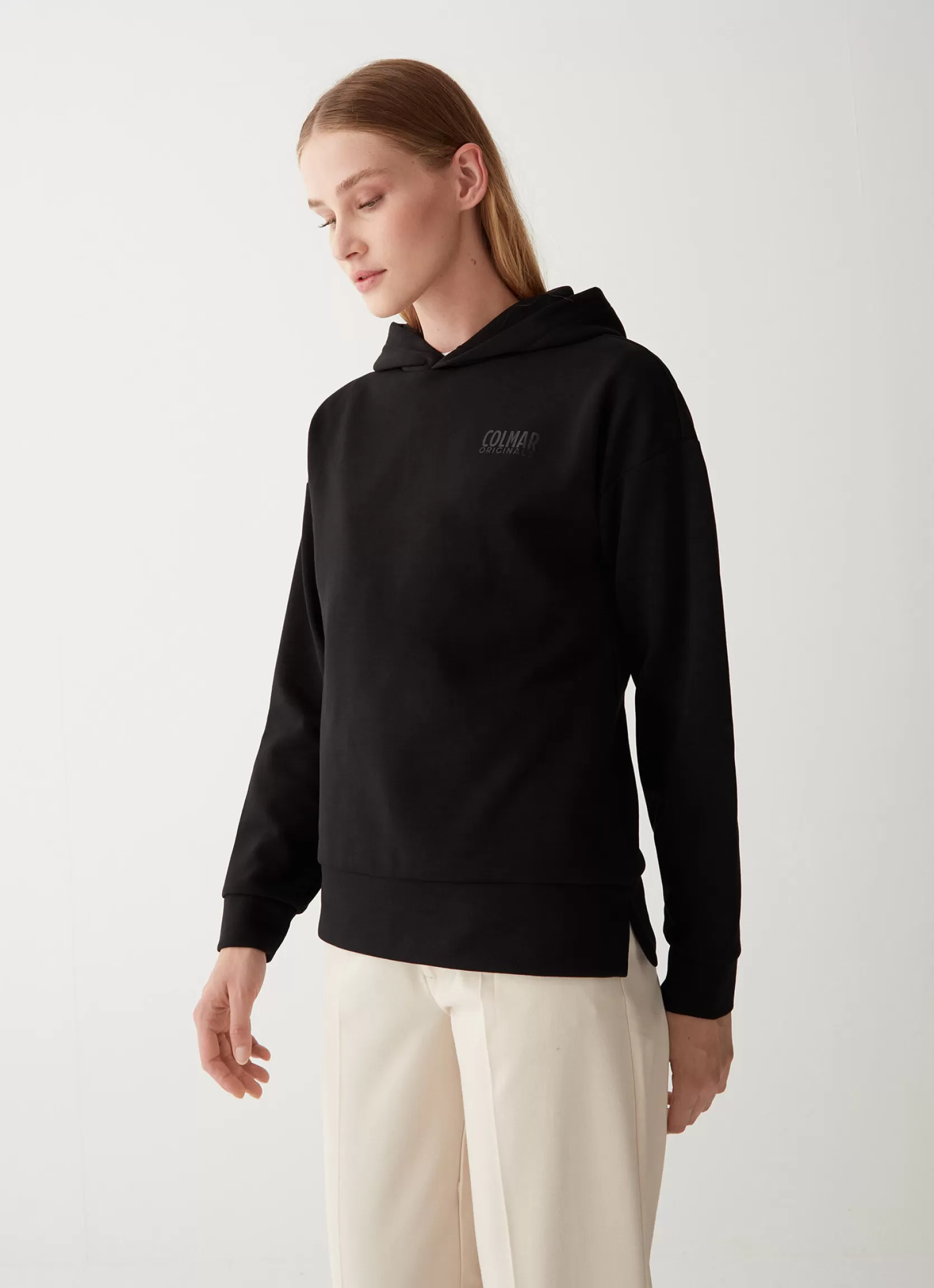 Colmar Hooded sweatshirt with shiny logo | woman Outlet