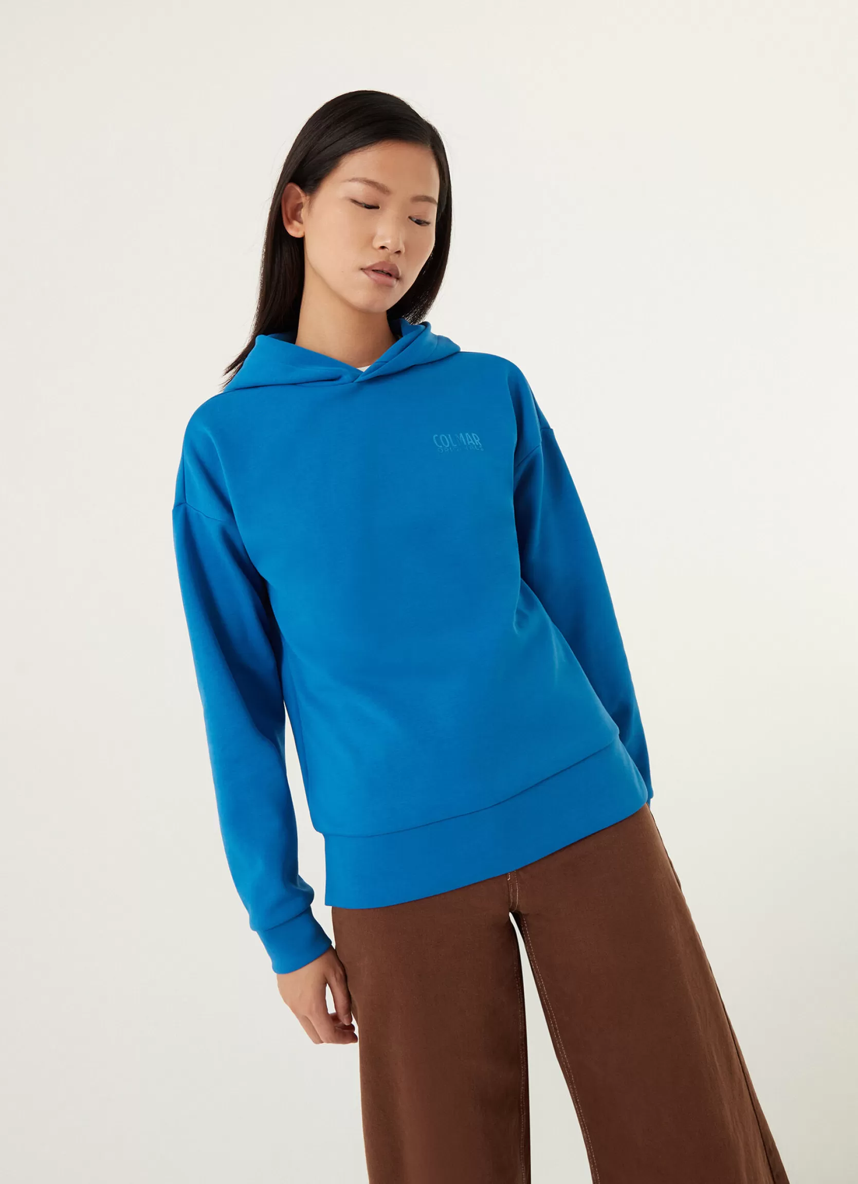 Colmar Hooded sweatshirt with shiny logo | woman Outlet