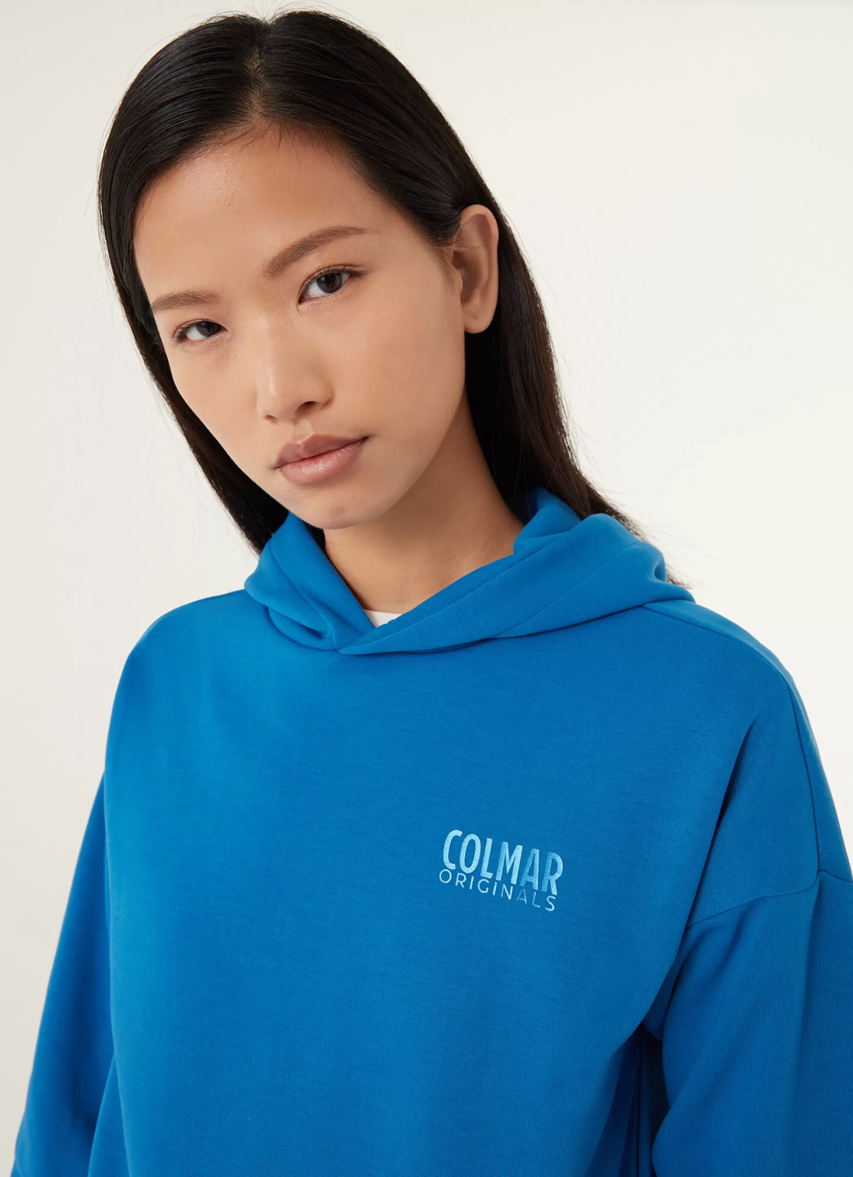 Colmar Hooded sweatshirt with shiny logo | woman Outlet