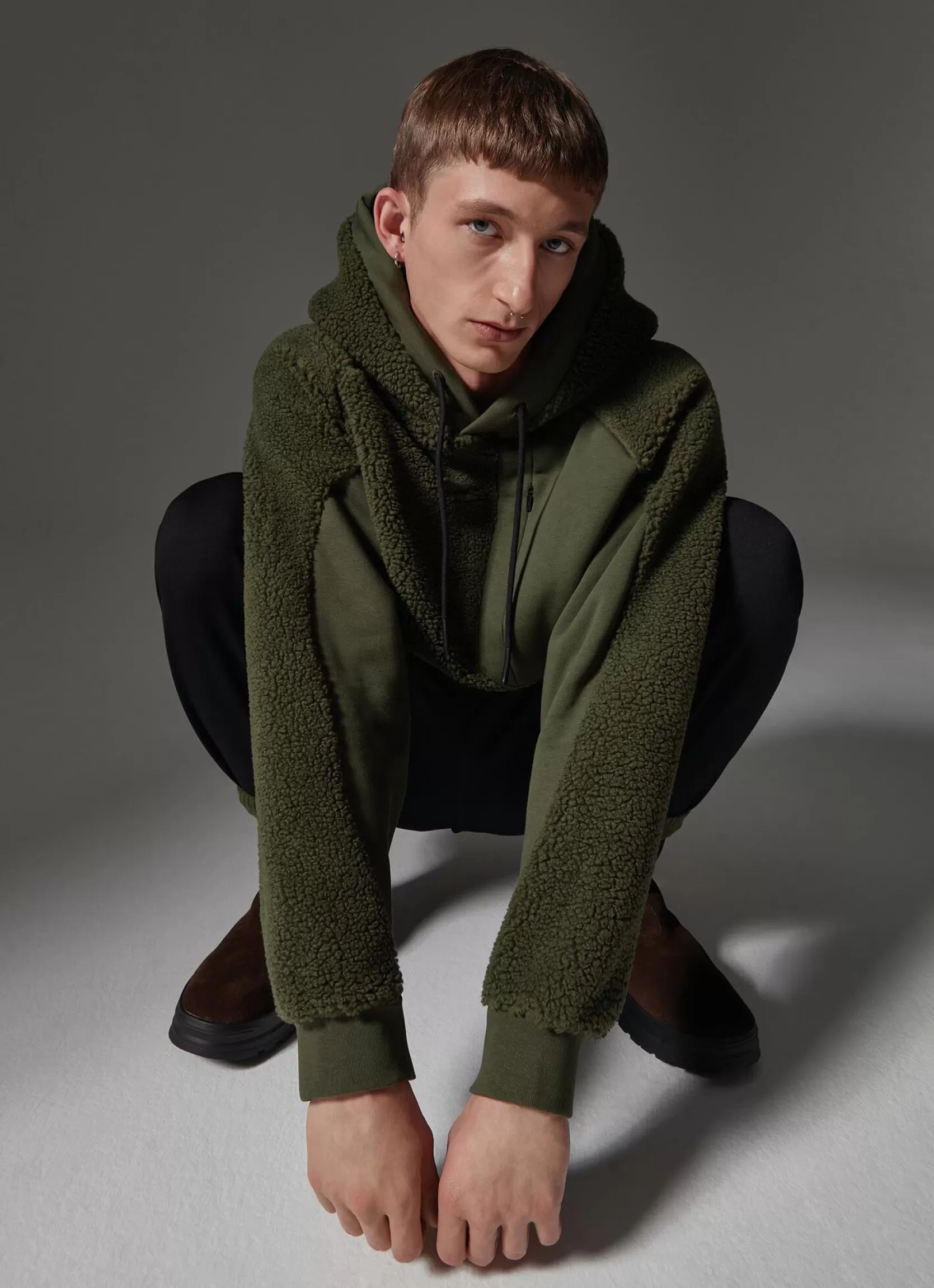 Colmar Hooded teddy fabric effect sweatshirt | man Colmar Revolution | Sweatshirts