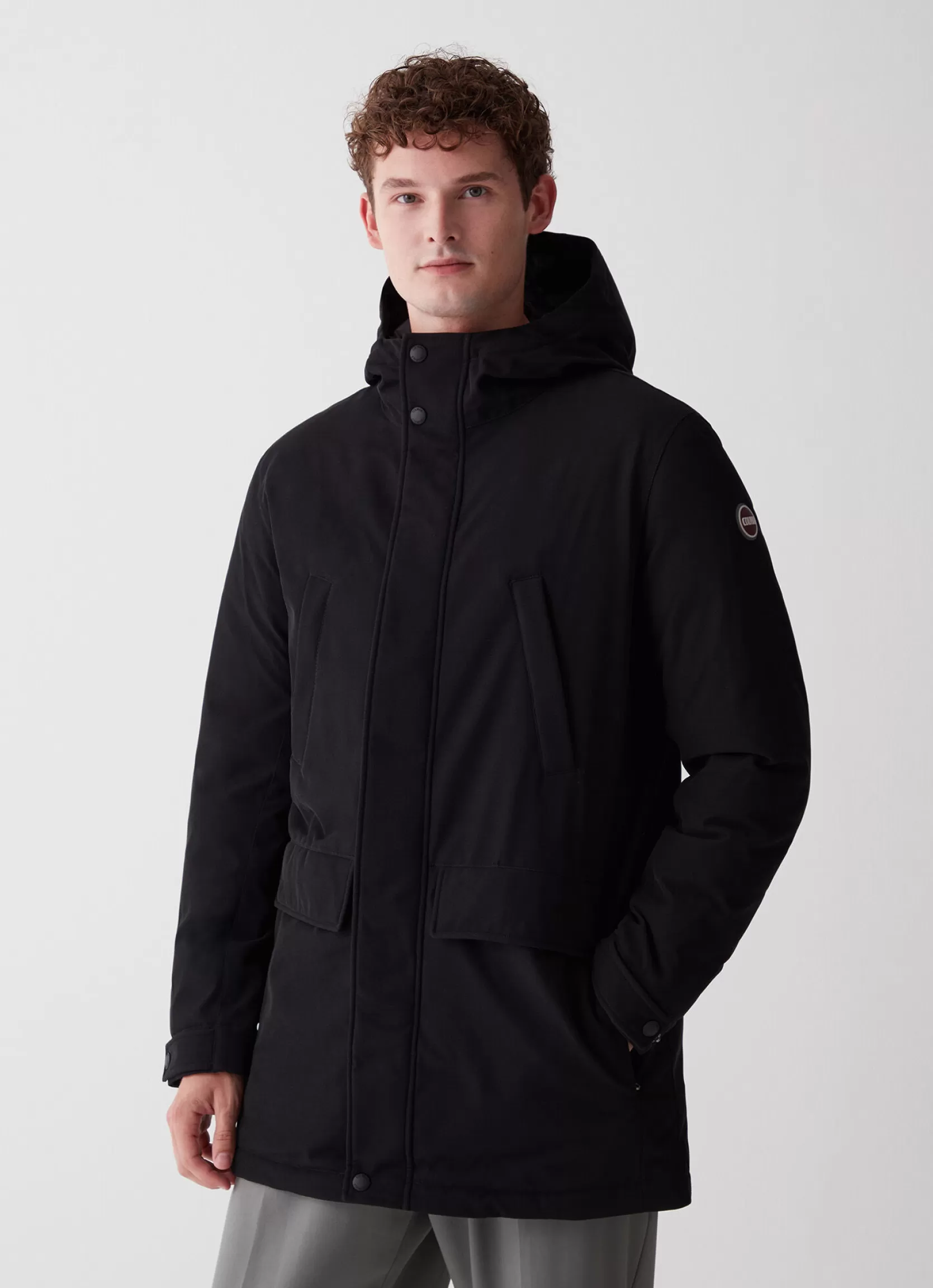 Colmar Hooded wool-effect down jacket | man Winter Down Jackets