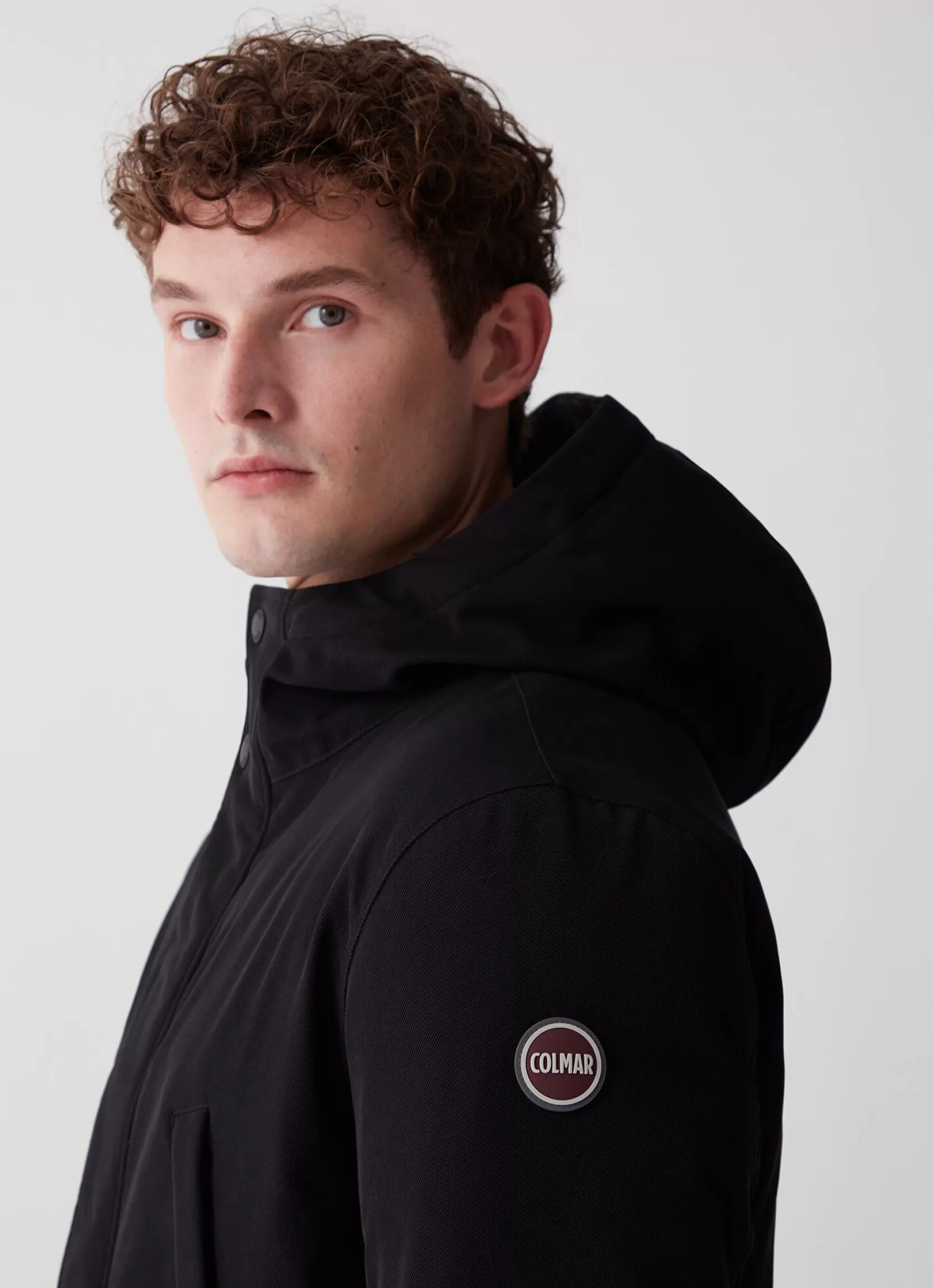 Colmar Hooded wool-effect down jacket | man Winter Down Jackets