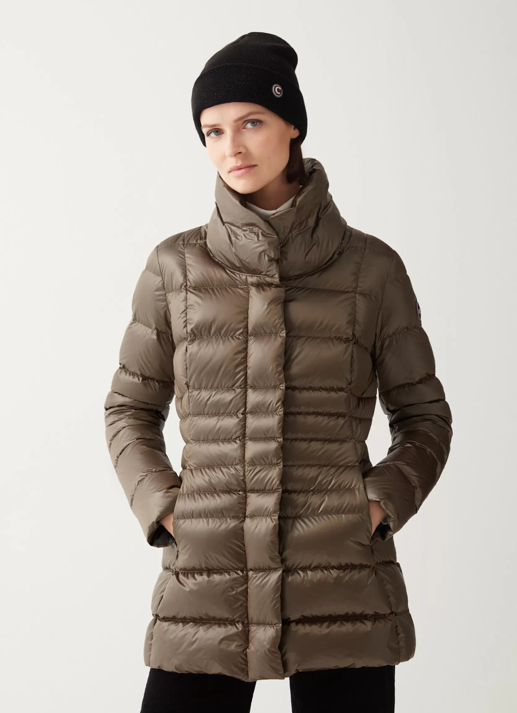 Colmar Iridescent down jacket with side opening | woman Winter Down Jackets