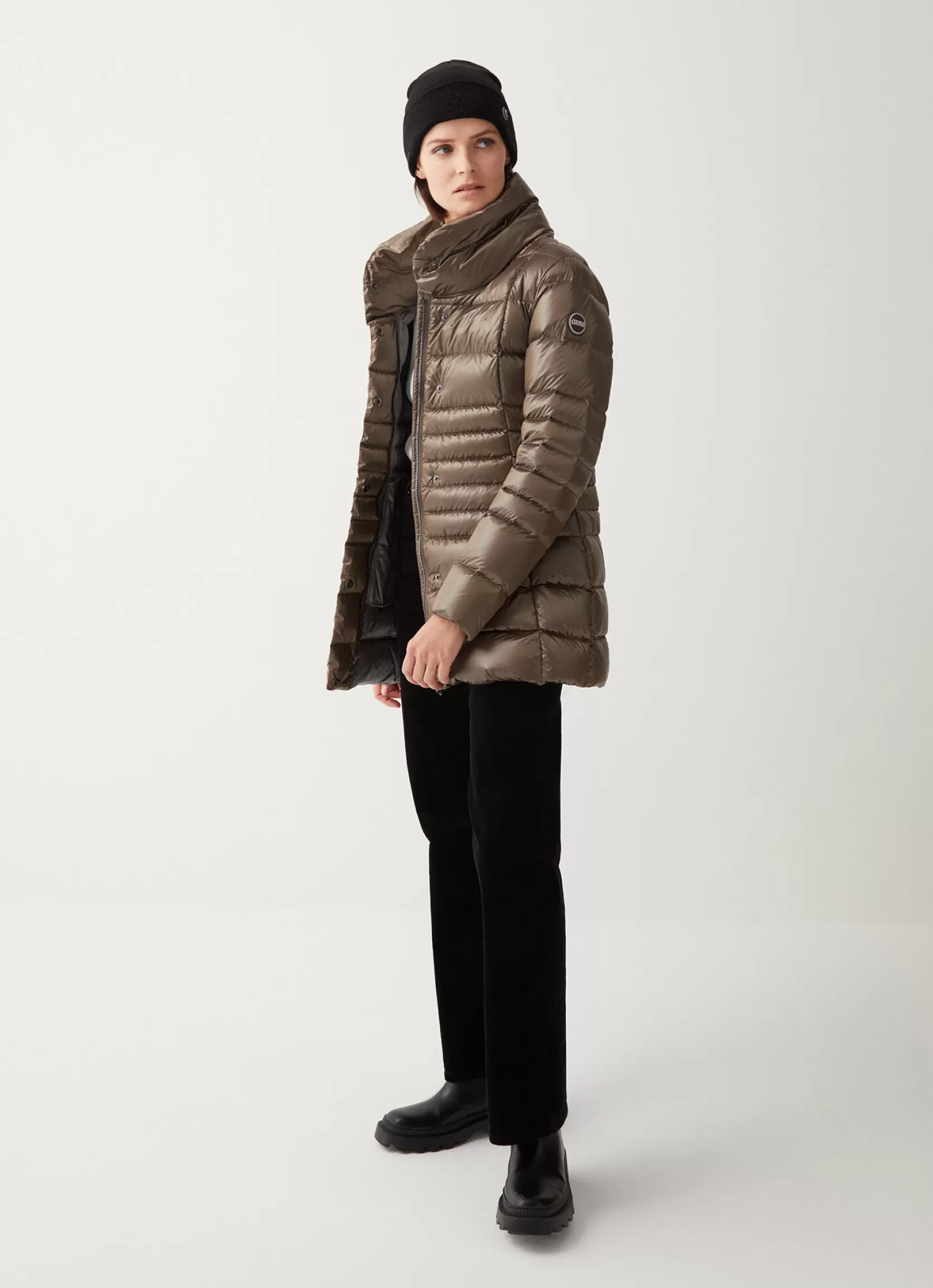 Colmar Iridescent down jacket with side opening | woman Winter Down Jackets