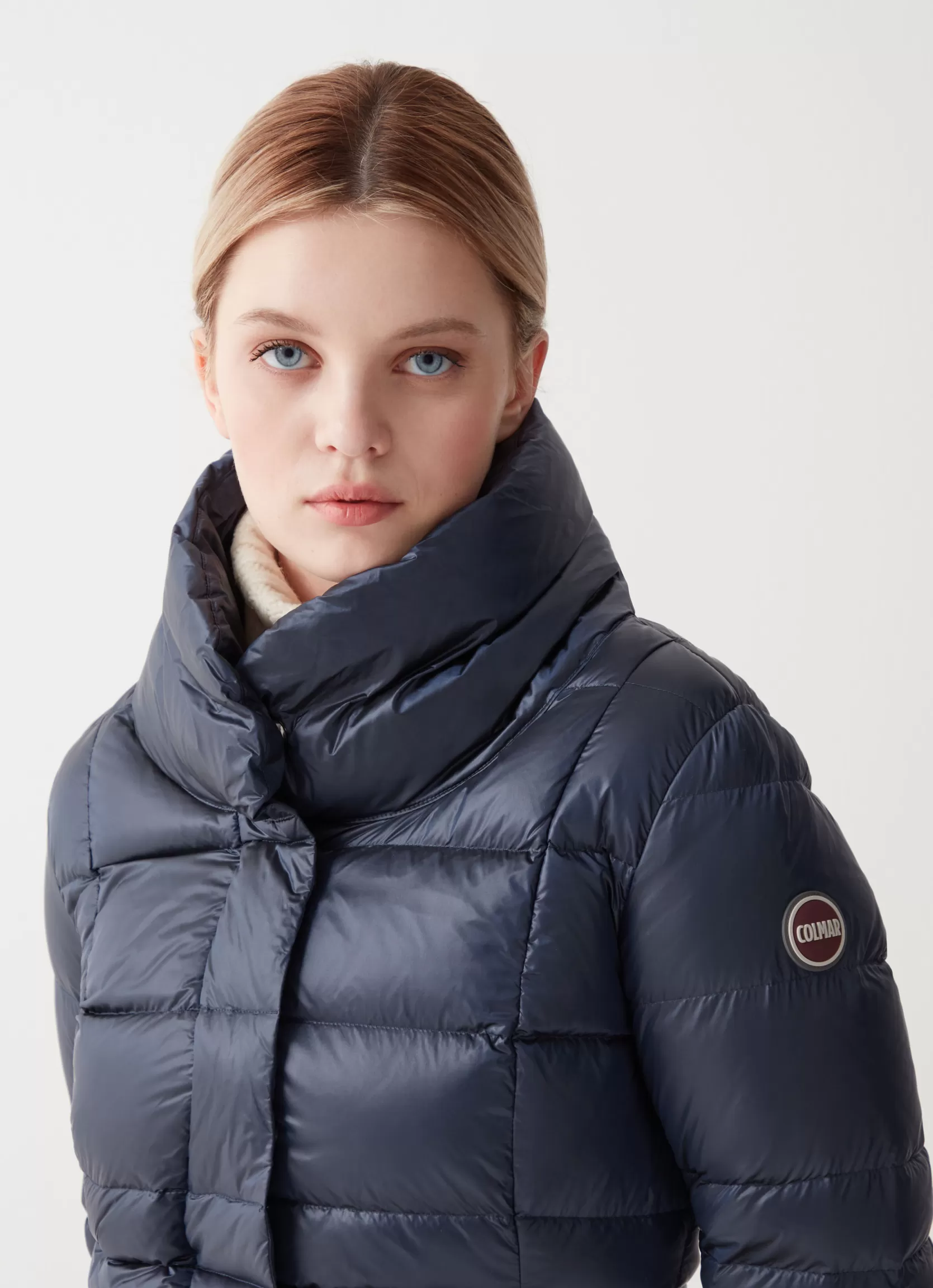 Colmar Iridescent down jacket with side opening | woman Winter Down Jackets