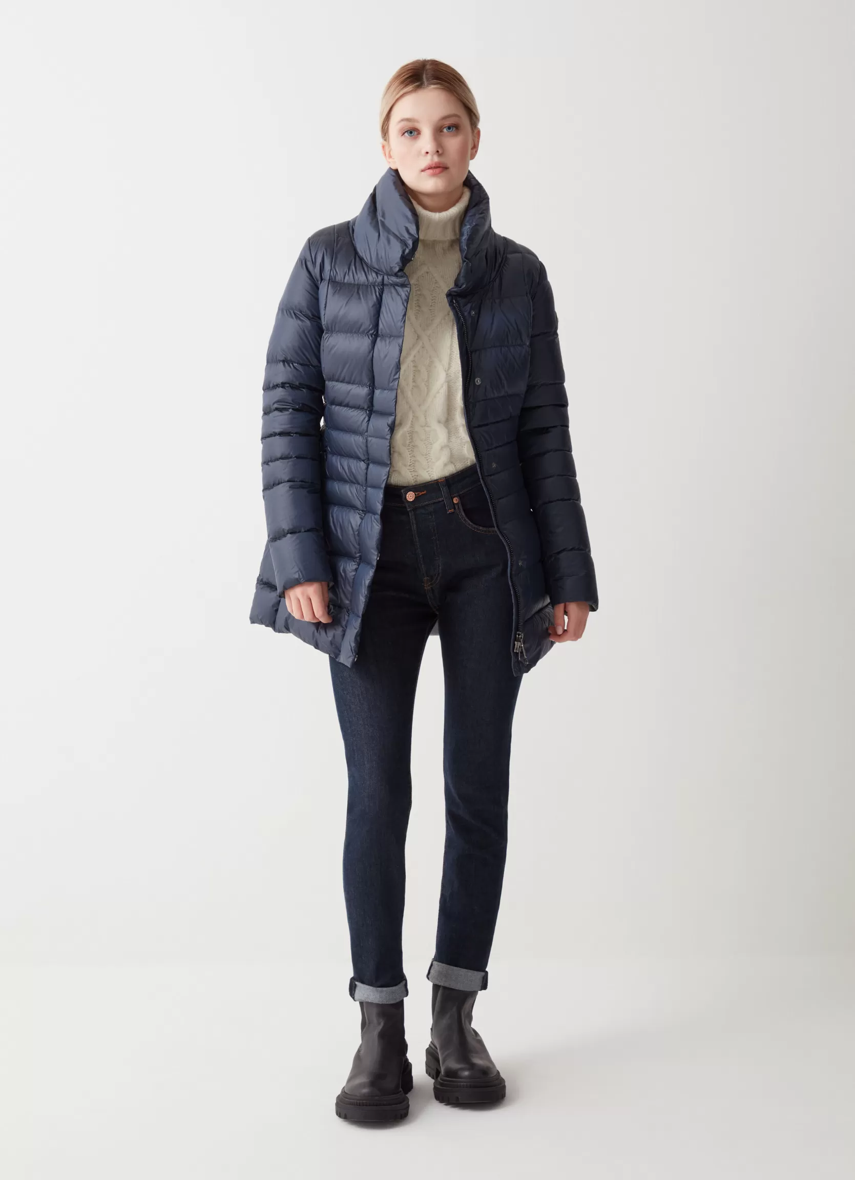 Colmar Iridescent down jacket with side opening | woman Winter Down Jackets