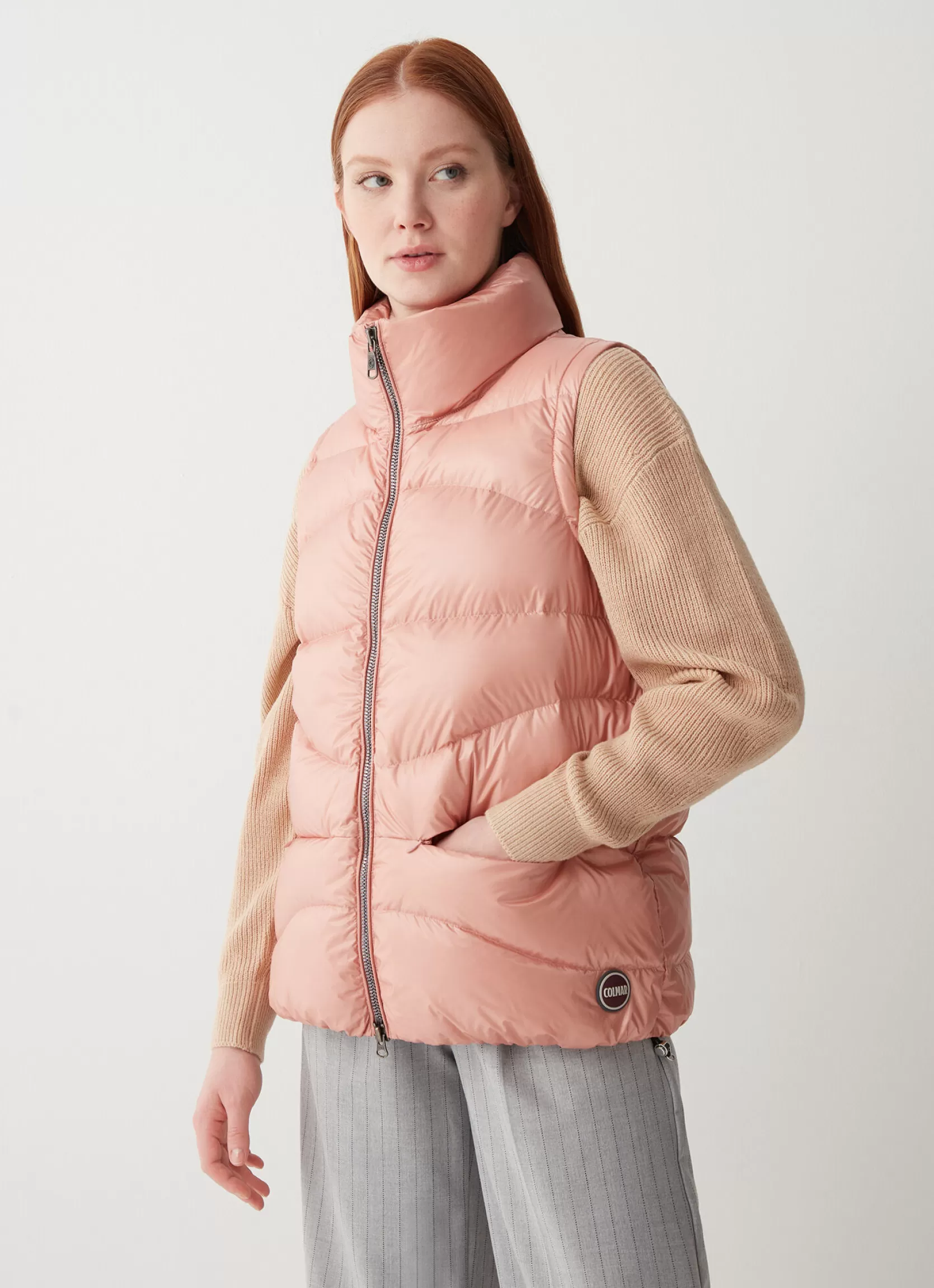 Colmar Iridescent sleeveless down jacket | woman Sleeveless Jackets