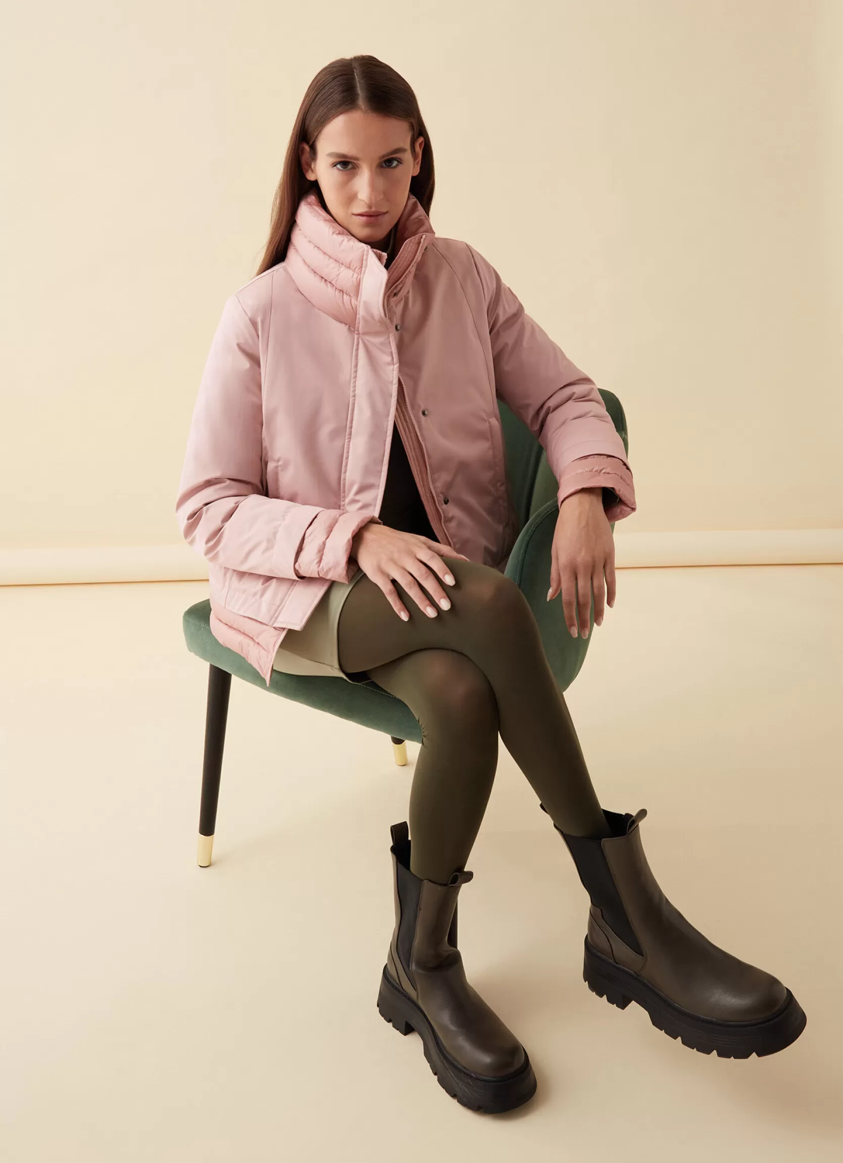 Colmar Jacket in two Recycled Essentials fabrics | woman Recycled Essential | Jackets and Coats