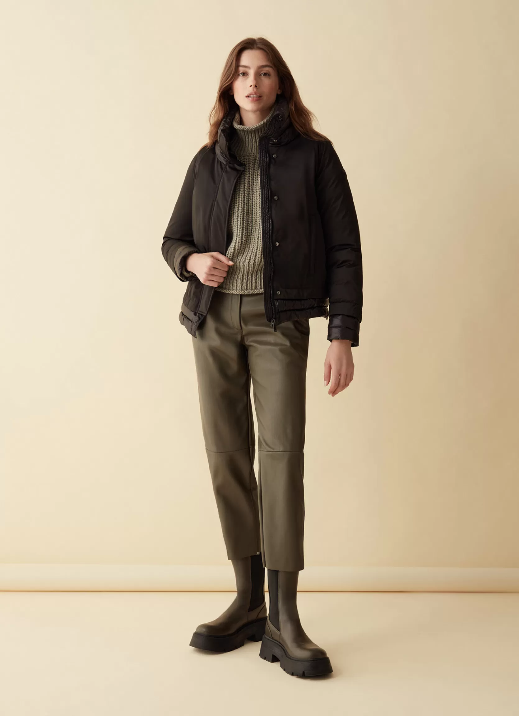 Colmar Jacket in two Recycled Essentials fabrics | woman Recycled Essential | Jackets and Coats