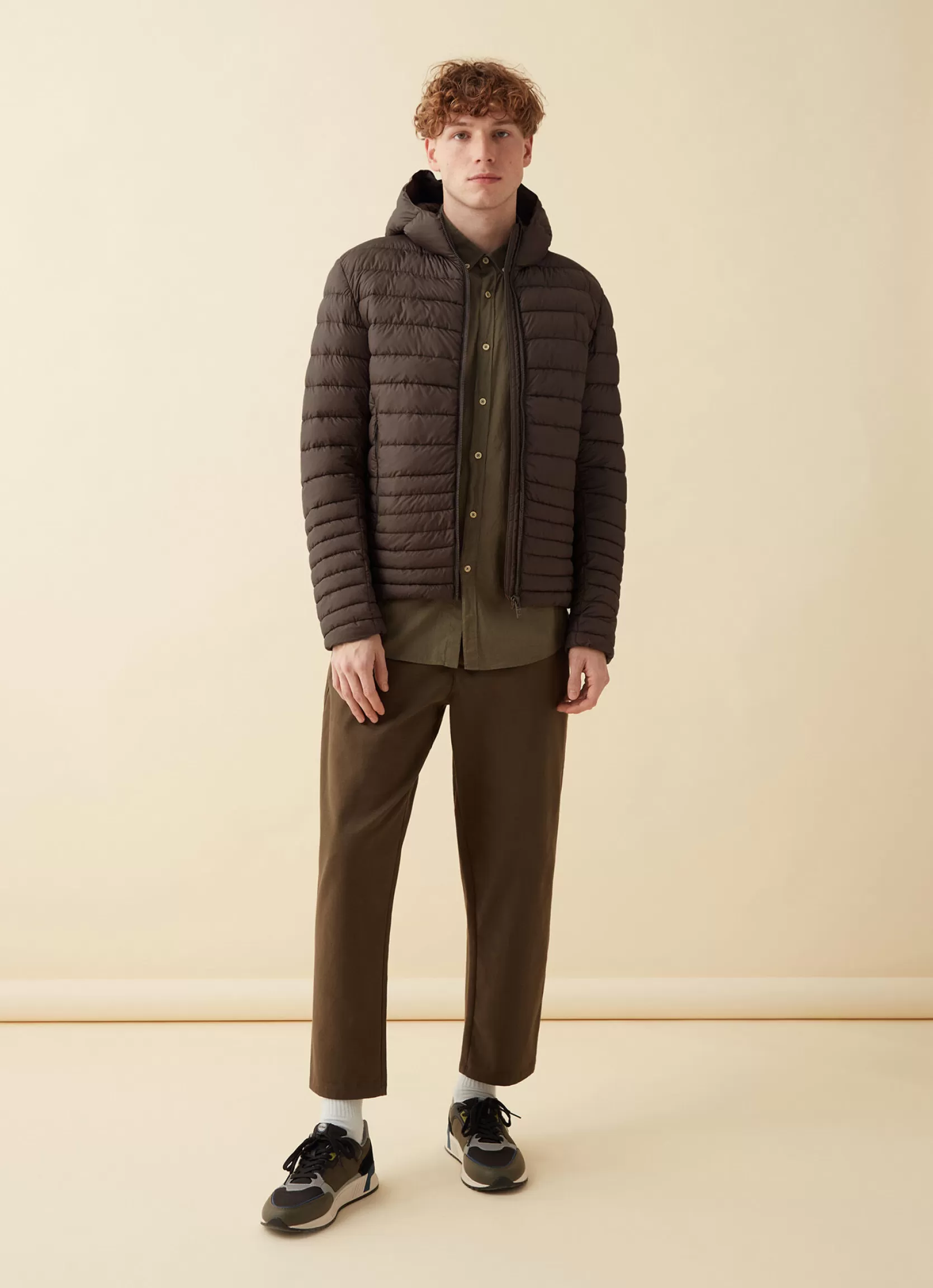 Colmar Jacket with Recycled Essentials hood | man Recycled Essential | Lightweight Down Jackets