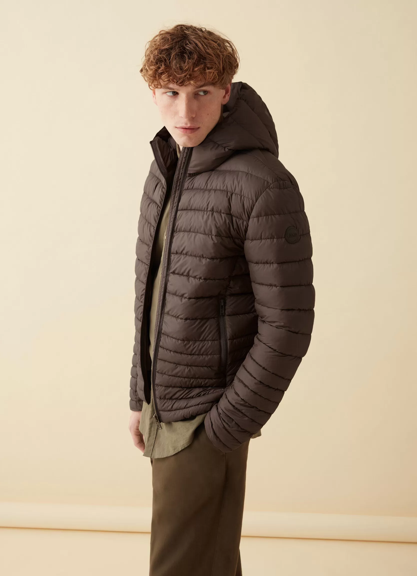 Colmar Jacket with Recycled Essentials hood | man Recycled Essential | Lightweight Down Jackets