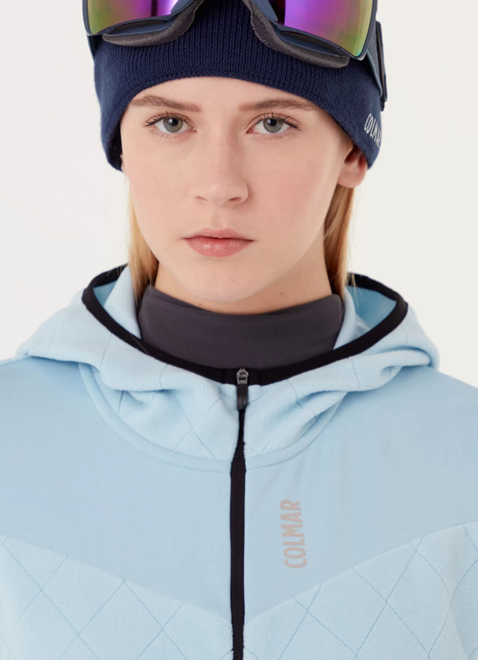 Colmar Jacquard full-zip ski sweatshirt with hood | woman Outlet