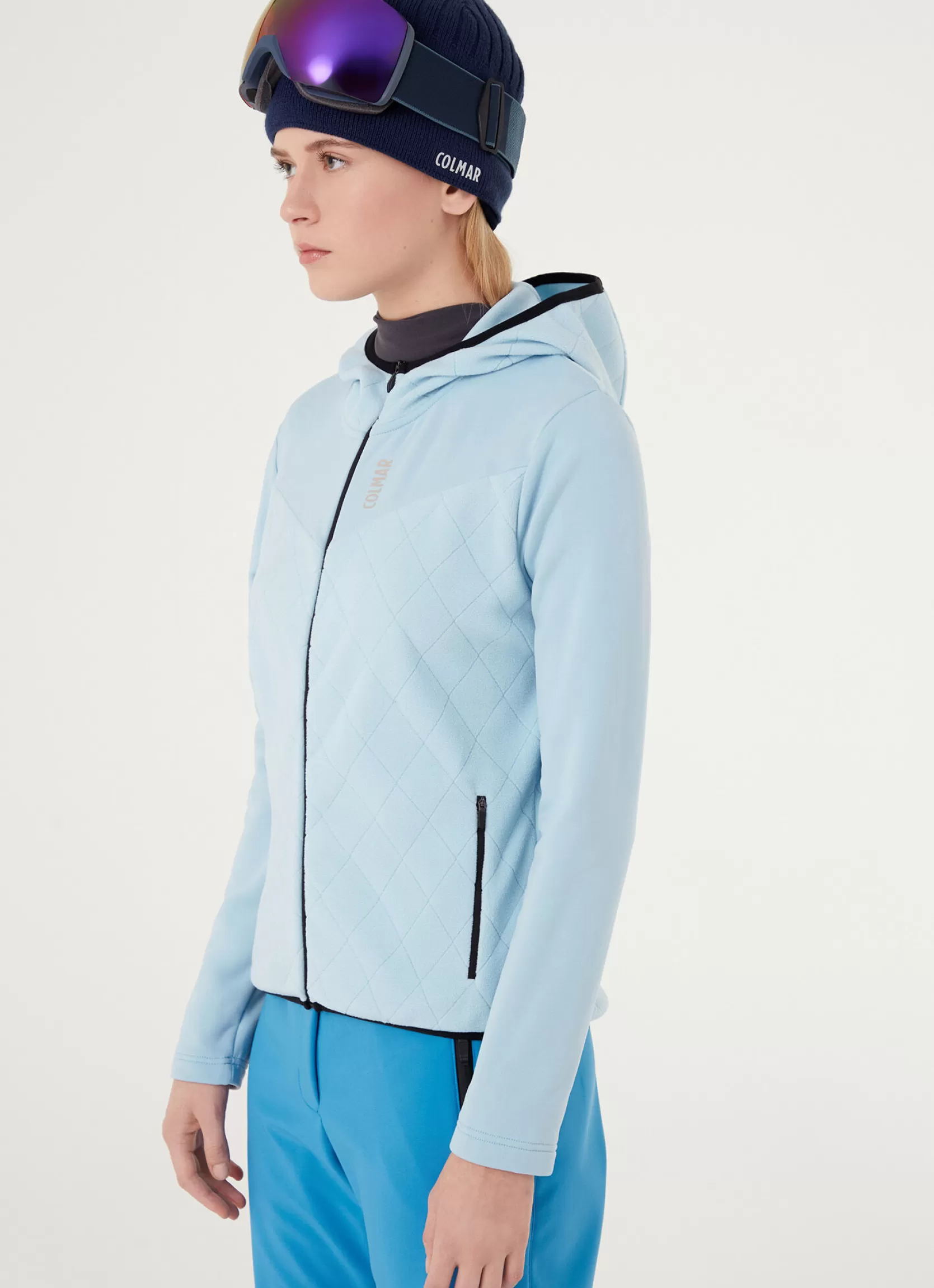 Colmar Jacquard full-zip ski sweatshirt with hood | woman Outlet