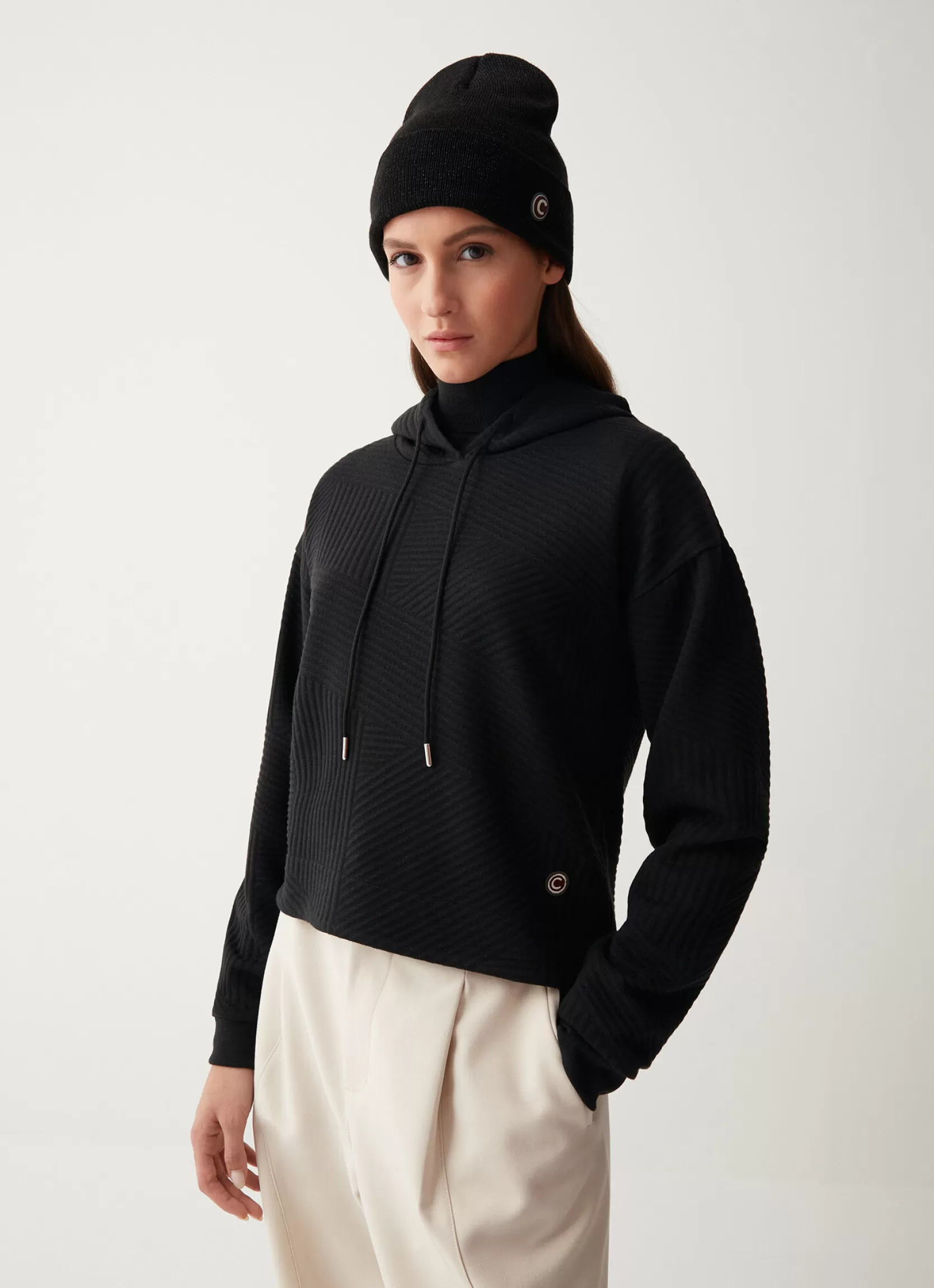 Colmar Jacquard hoody | woman Sweatshirts