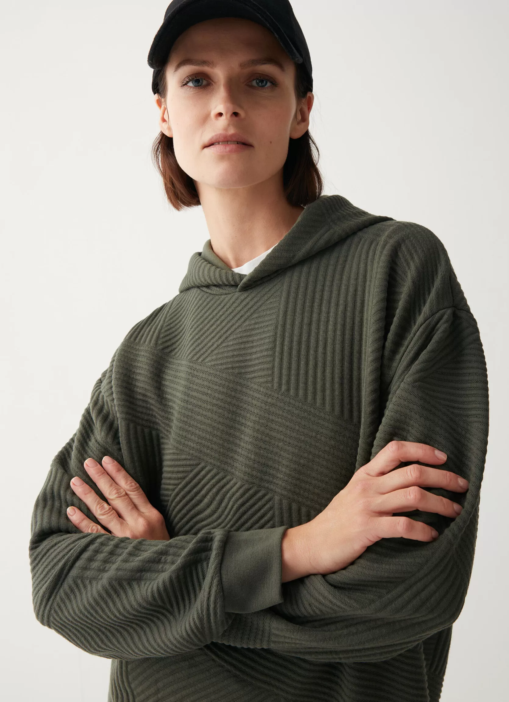 Colmar Jacquard maxi-hoody | woman Sweatshirts