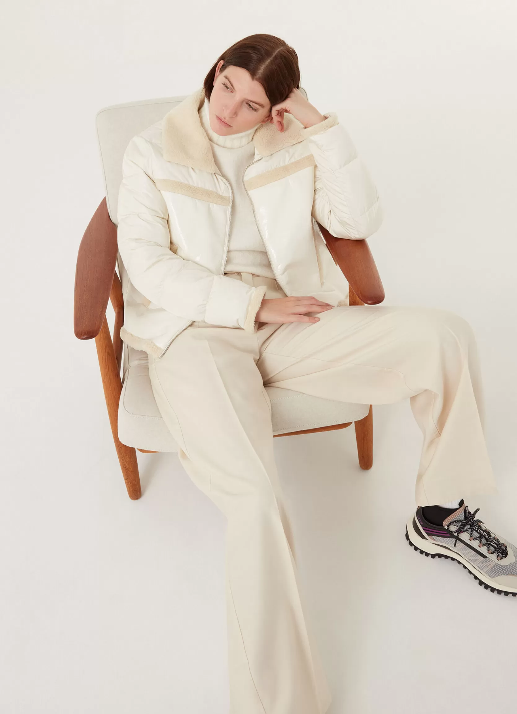 Colmar Lacquered sheepskin biker jacket | woman Outlet
