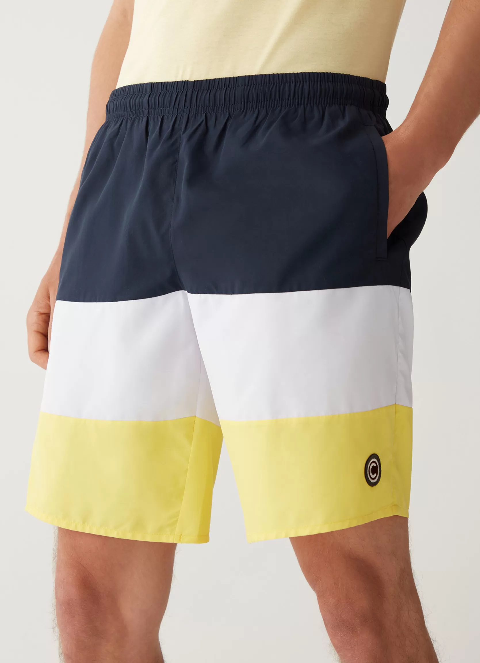 Colmar Long colour block swimsuit | man Outlet