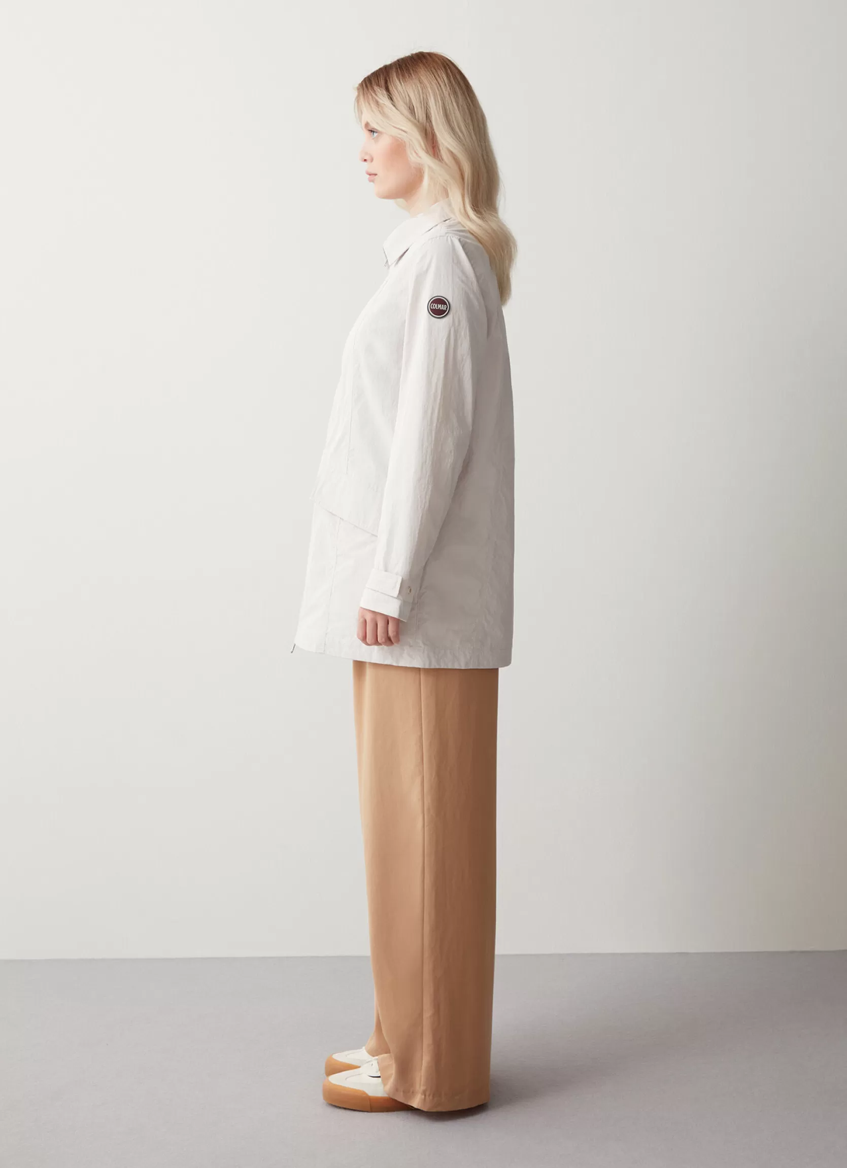 Colmar Long cotton-look fabric jacket | woman Lightweight Jackets