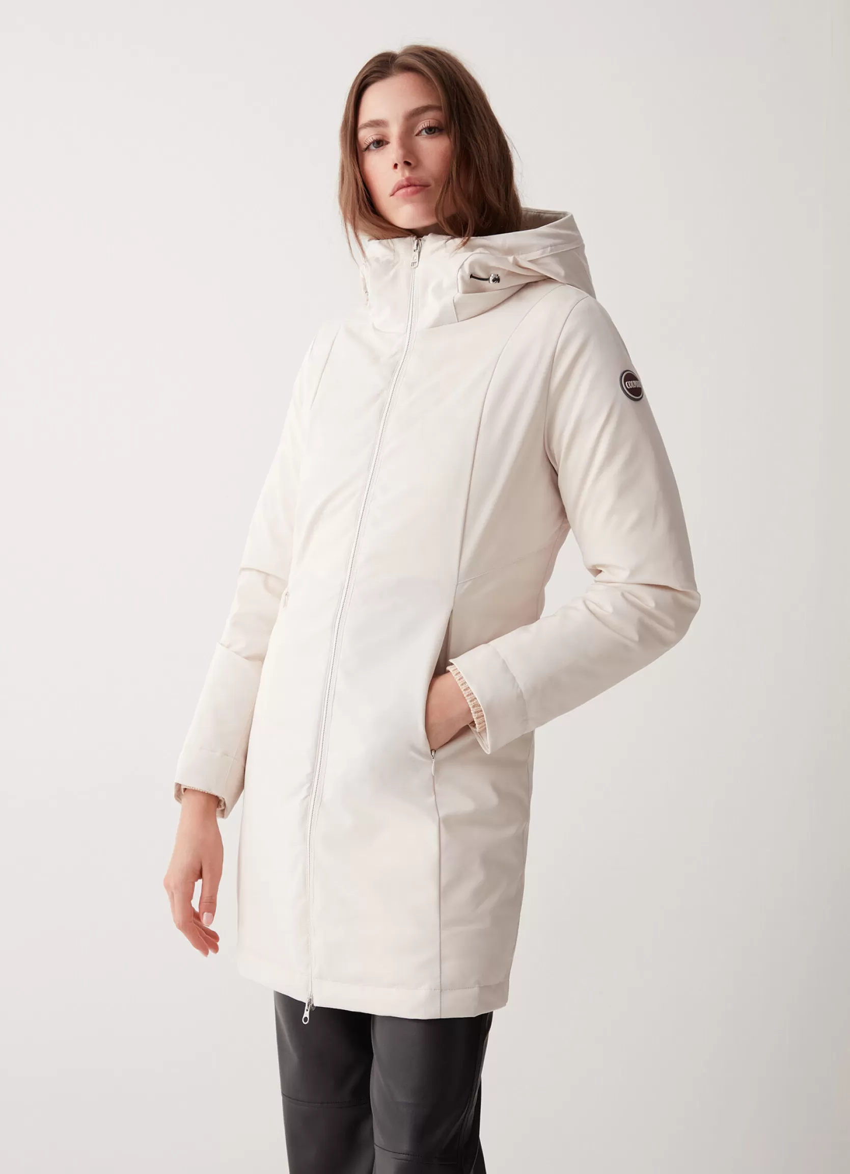 Colmar Long down jacket in 3-layer satin-effect fabric | woman Winter Down Jackets | Jackets and Coats
