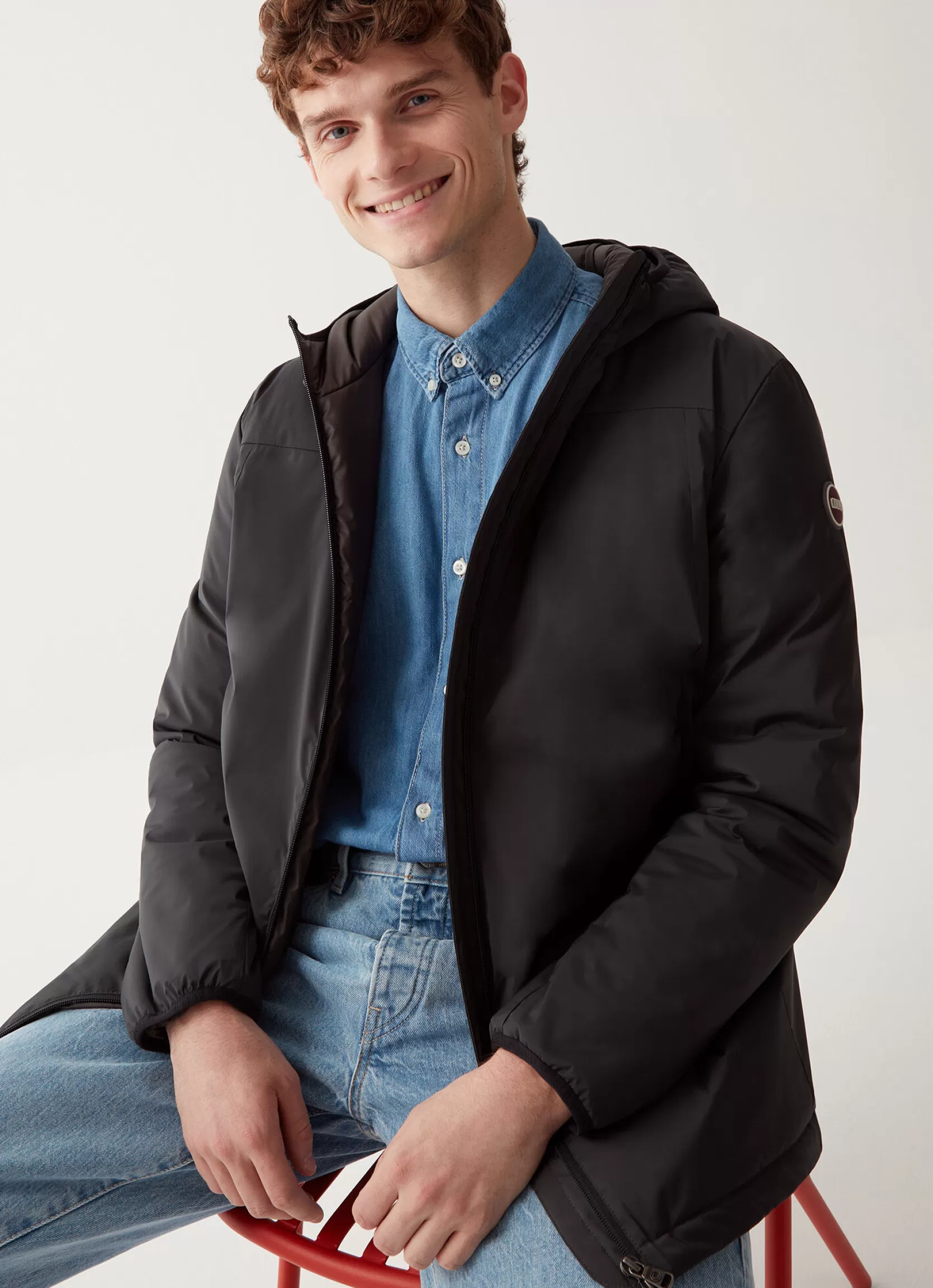 Colmar Long insulated jacket in stretch fabric | man Lightweight Jackets | Jackets and Coats