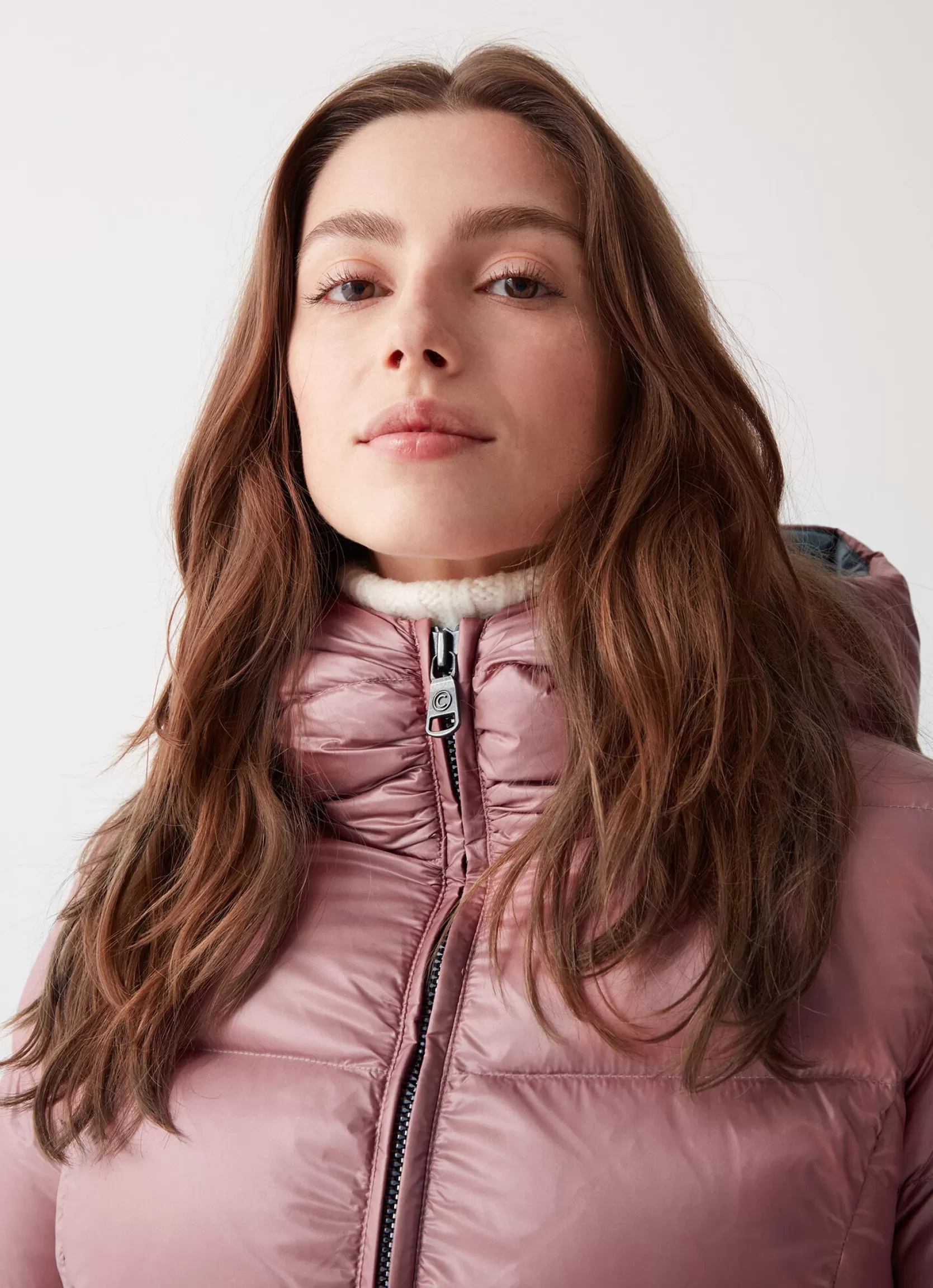 Colmar Long iridescent down jacket with fixed hood | woman Winter Down Jackets