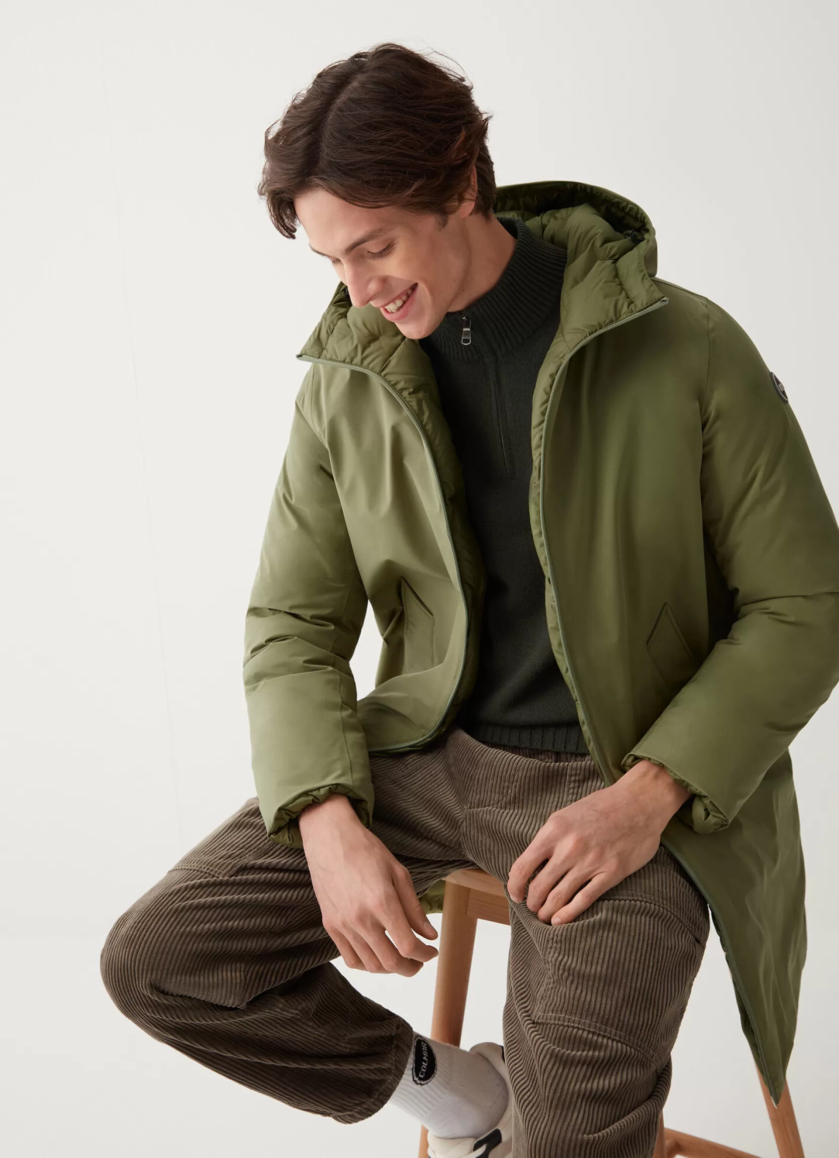 Colmar Long reversible down jacket in matt fabric | man Jackets and Coats | Winter Down Jackets