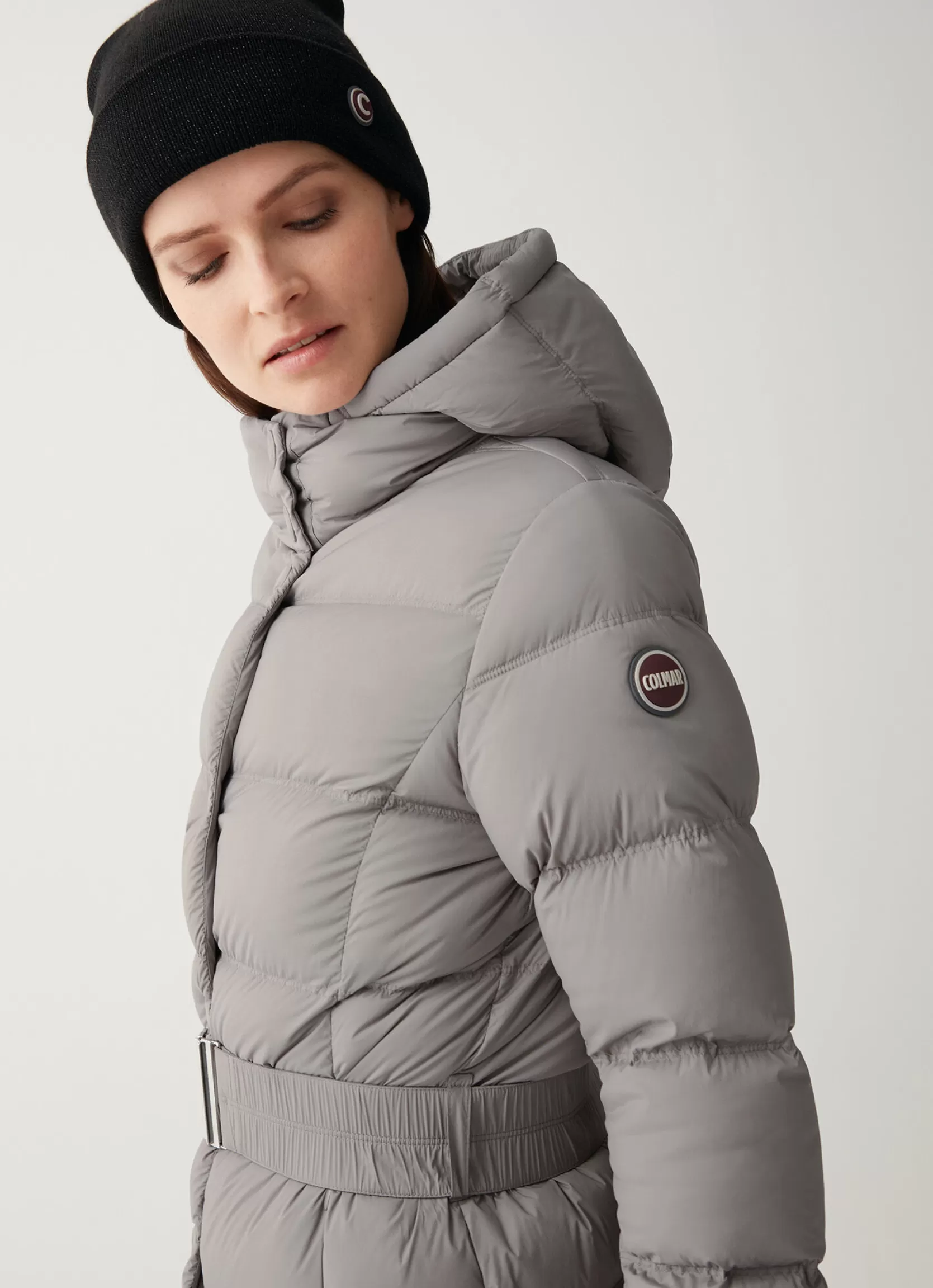 Colmar Long, stretch down jacket with belt | woman Winter Down Jackets