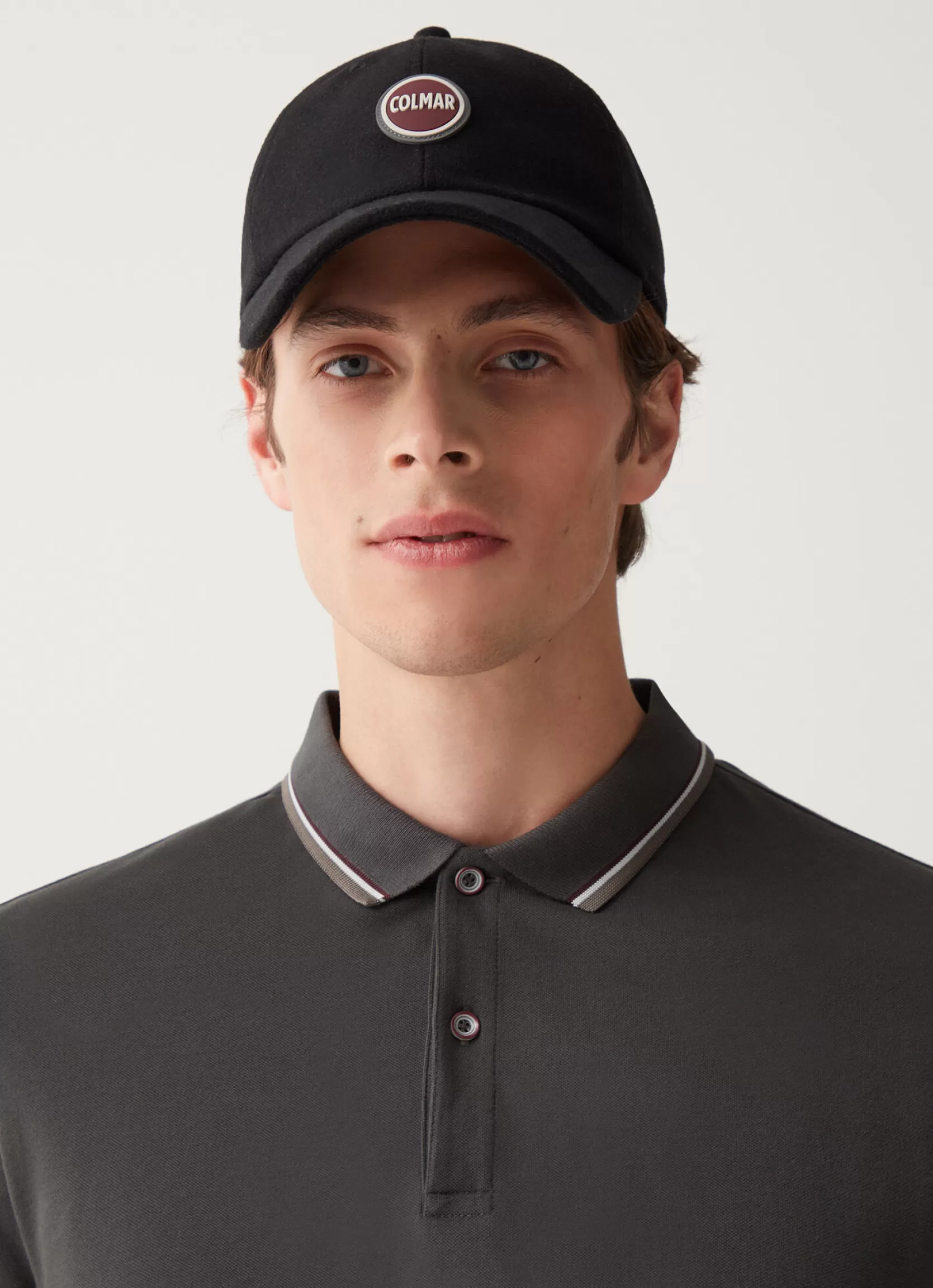 Colmar Long-sleeved polo shirt in stretch piqué | man T-shirts and Polo Shirts